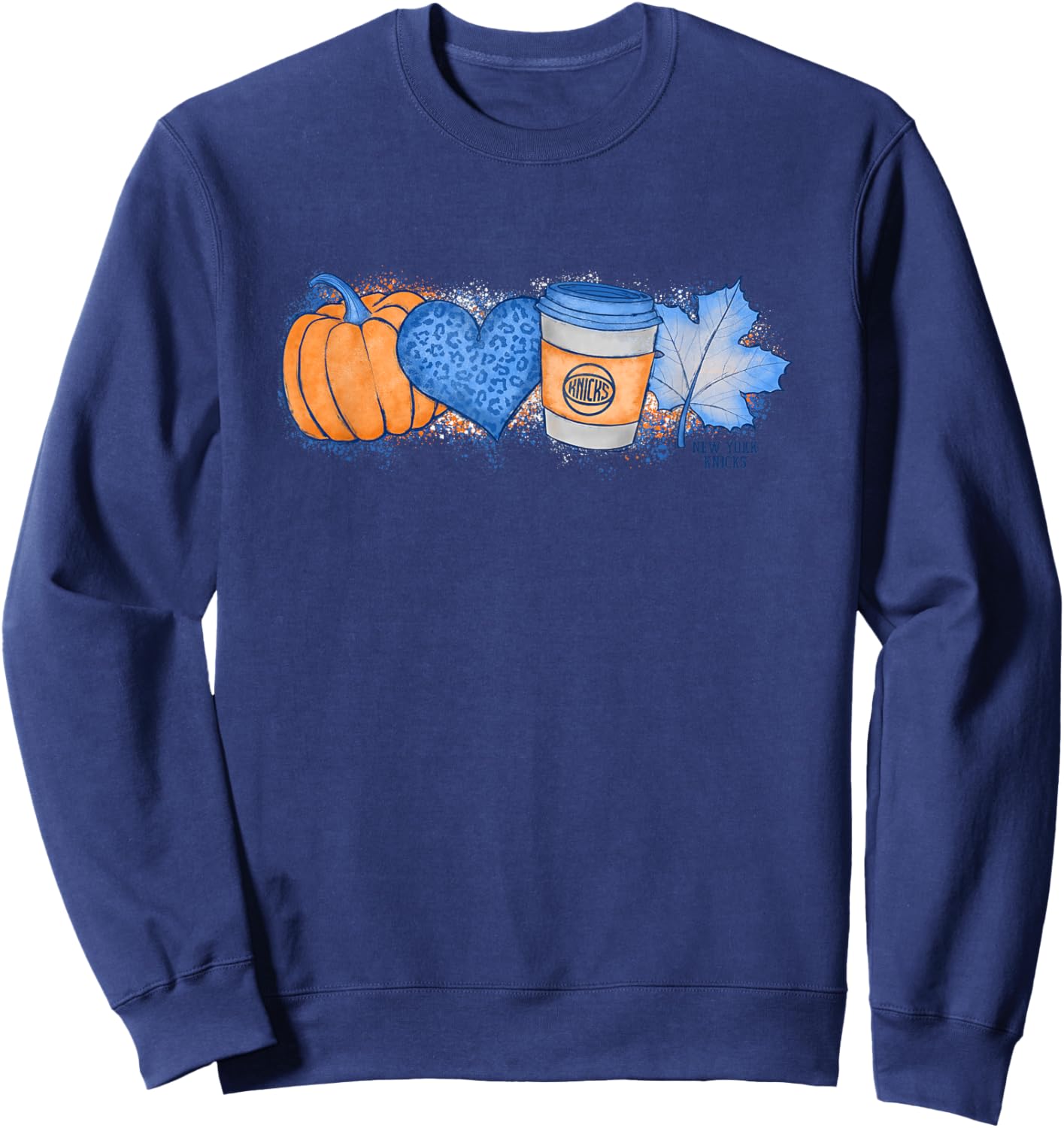 NBA New York Knicks Cozy Fall Painted Banner Sweatshirt - Sweatshirt | Navy