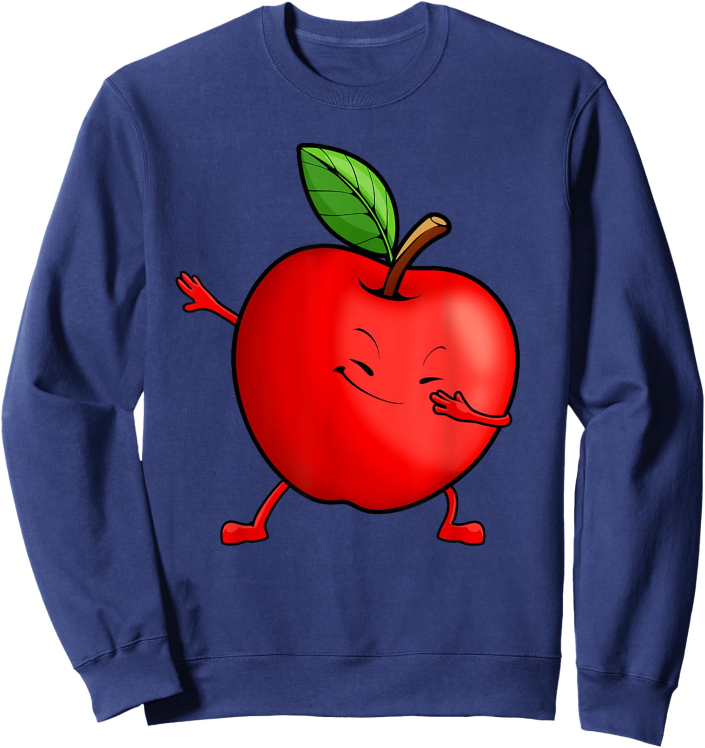 Apple Design For Boys Kids Toddler Fruit Apple Picking Apple Sweatshirt - Sweatshirt | Navy