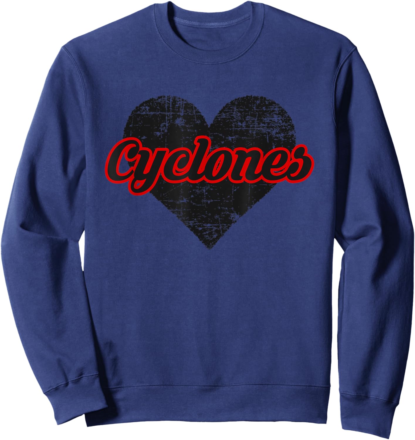 Over Heart Sweatshirt - Sweatshirt | Navy