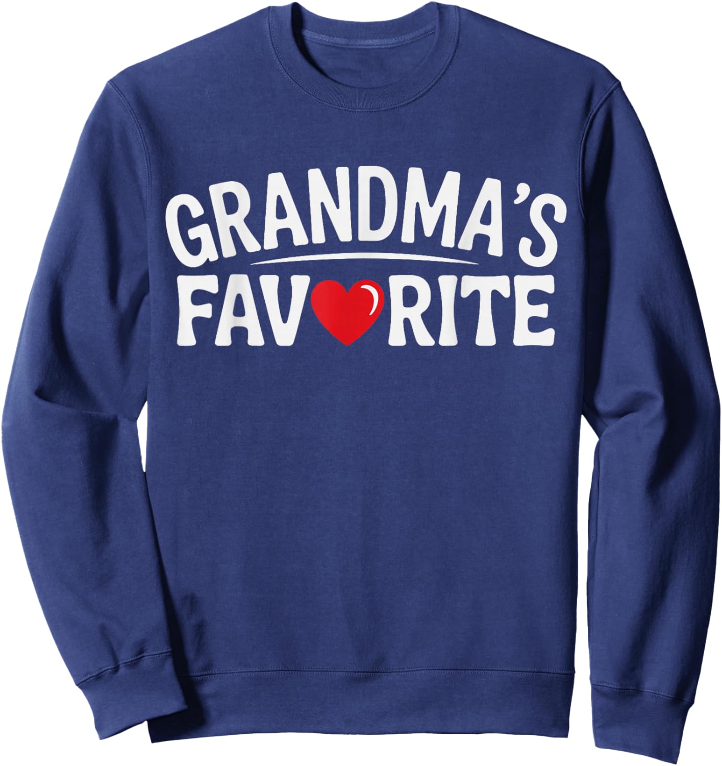 Grandma's Favorite Grandson & Granddaughter Sweatshirt - Sweatshirt | Navy