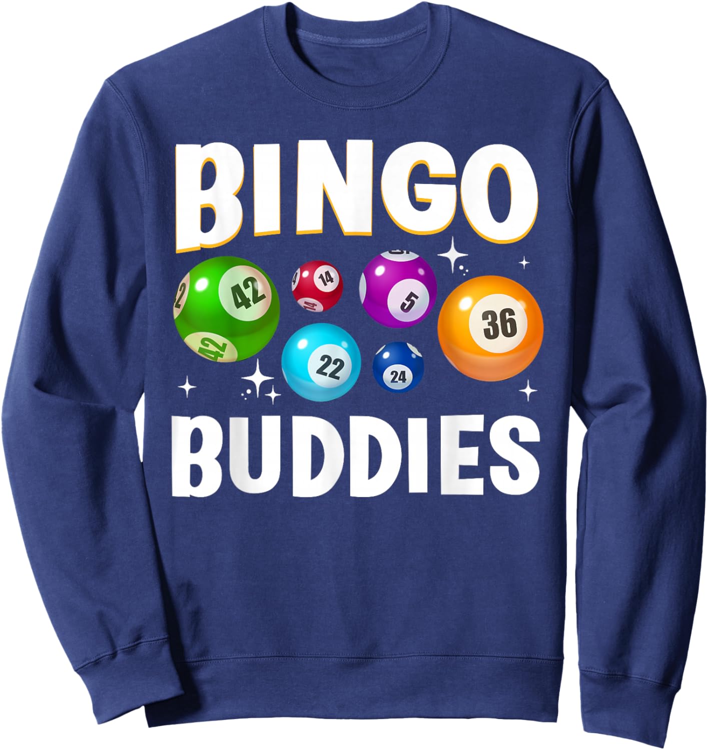 Bingo Buddies Design Women Bingo Lover Bingo Player Sweatshirt - Sweatshirt | Navy