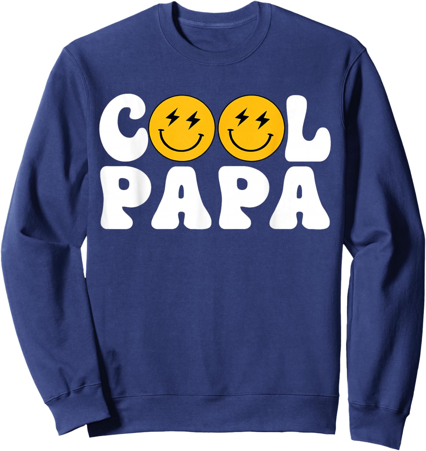 Papa One Happy Dude Birthday Theme Family Matching Sweatshirt - Sweatshirt | Navy