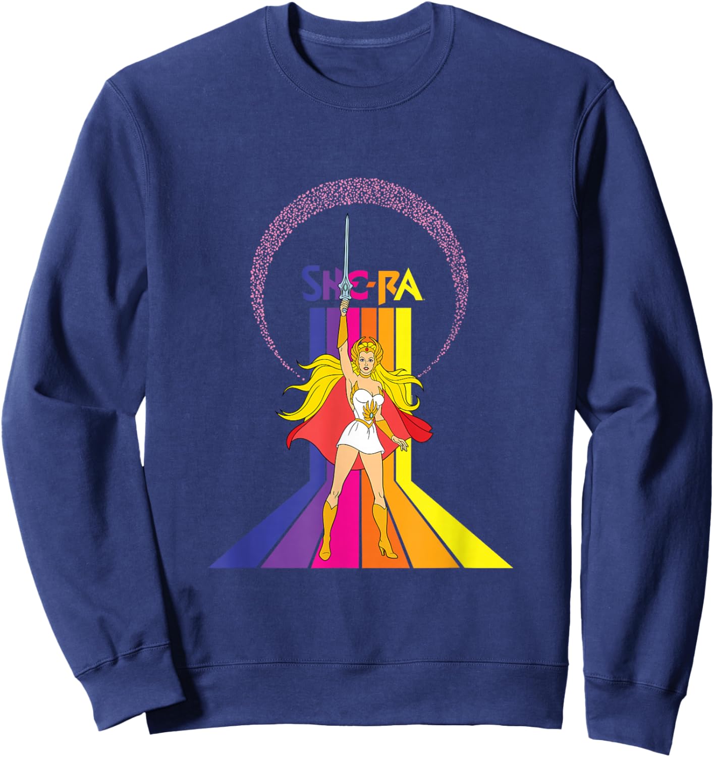 Masters of The Universe She-Ra Rainbow Sweatshirt - Sweatshirt | Navy