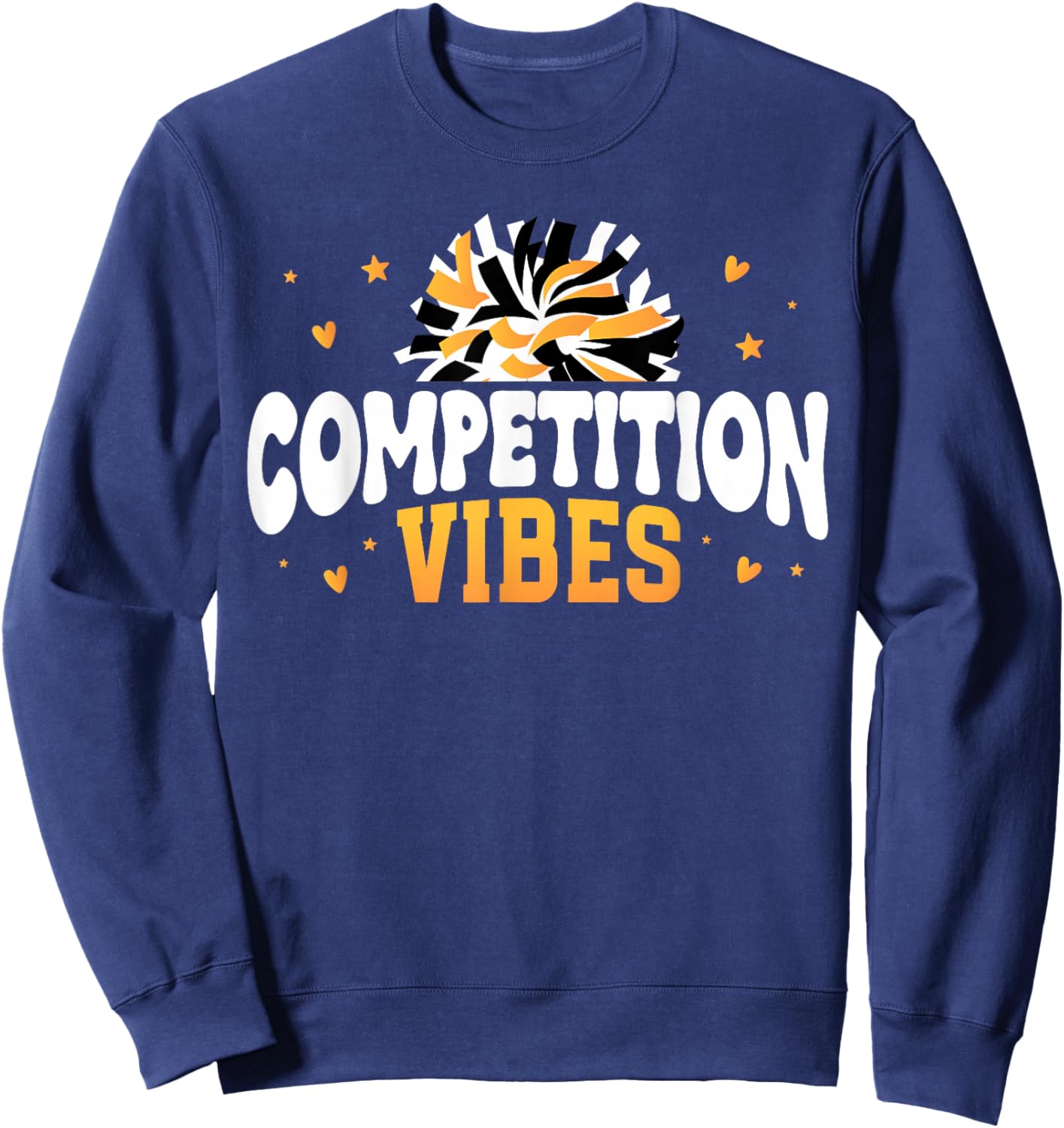 Competition Vibes Cheer Comp Day Cheerleader Competition Day Sweatshirt - Sweatshirt | Navy