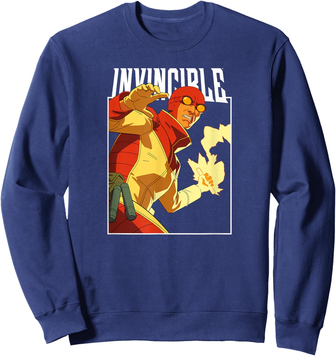 Invincible - Rex Splode Character Logo Sweatshirt - Sweatshirt | Navy