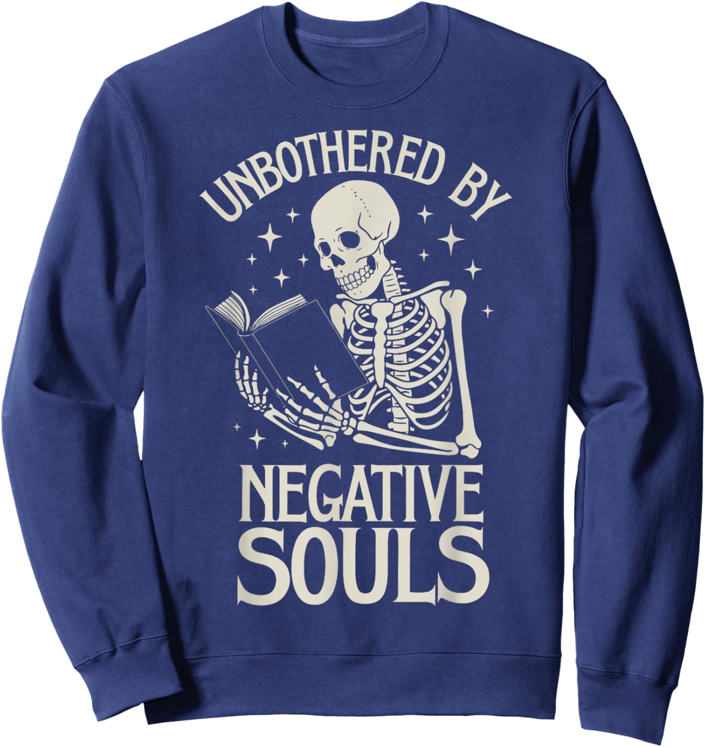 Unbothered By Negative Souls Sweatshirt - Sweatshirt | Navy