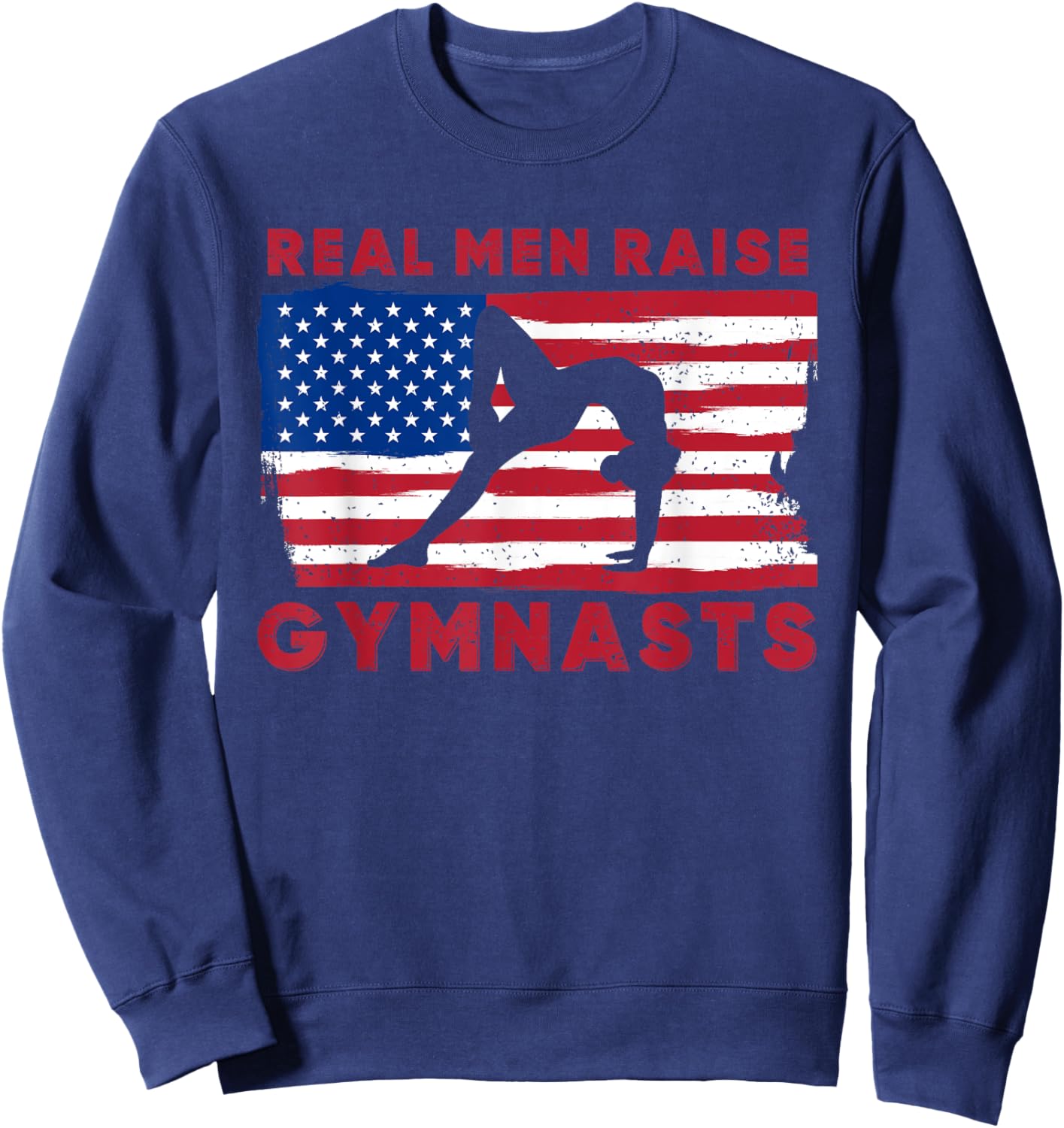 Gymnastics Fathers Day Gymnast Dad Sweatshirt - Sweatshirt | Navy