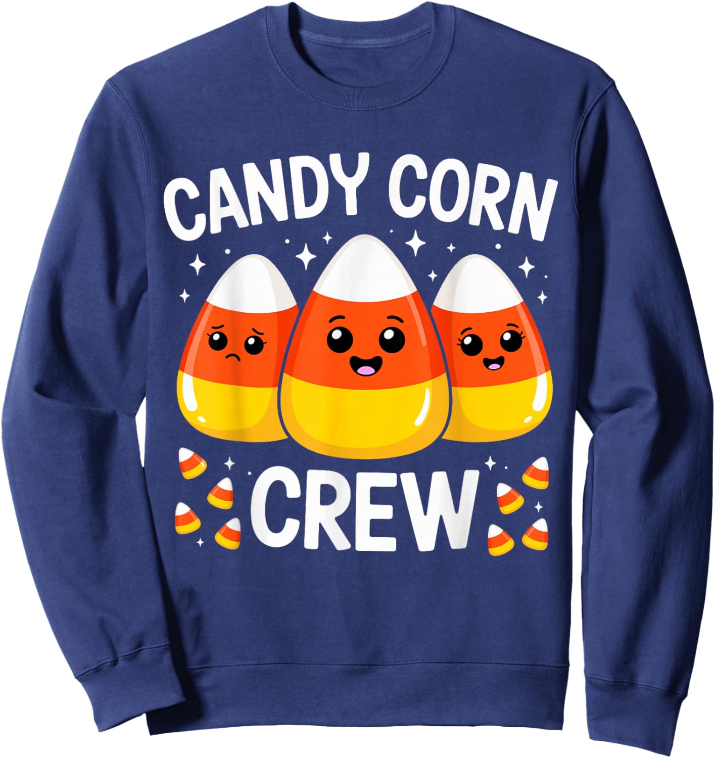 Candy Corn Crew Costume Halloween Sweatshirt - Sweatshirt | Navy