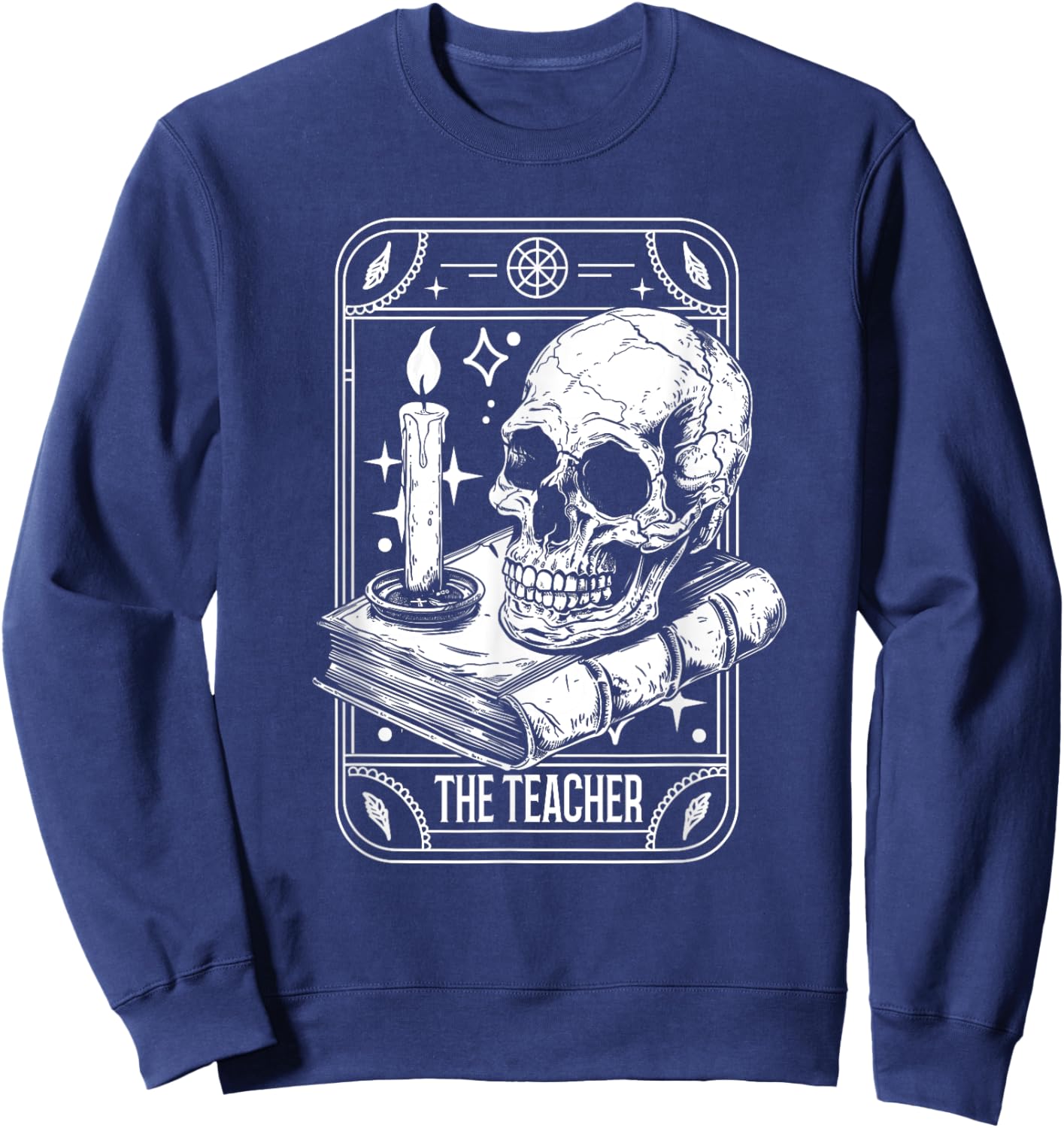 Tarot Card Emo Gothic Occult - The Teacher Men Women Sweatshirt - Sweatshirt | Navy