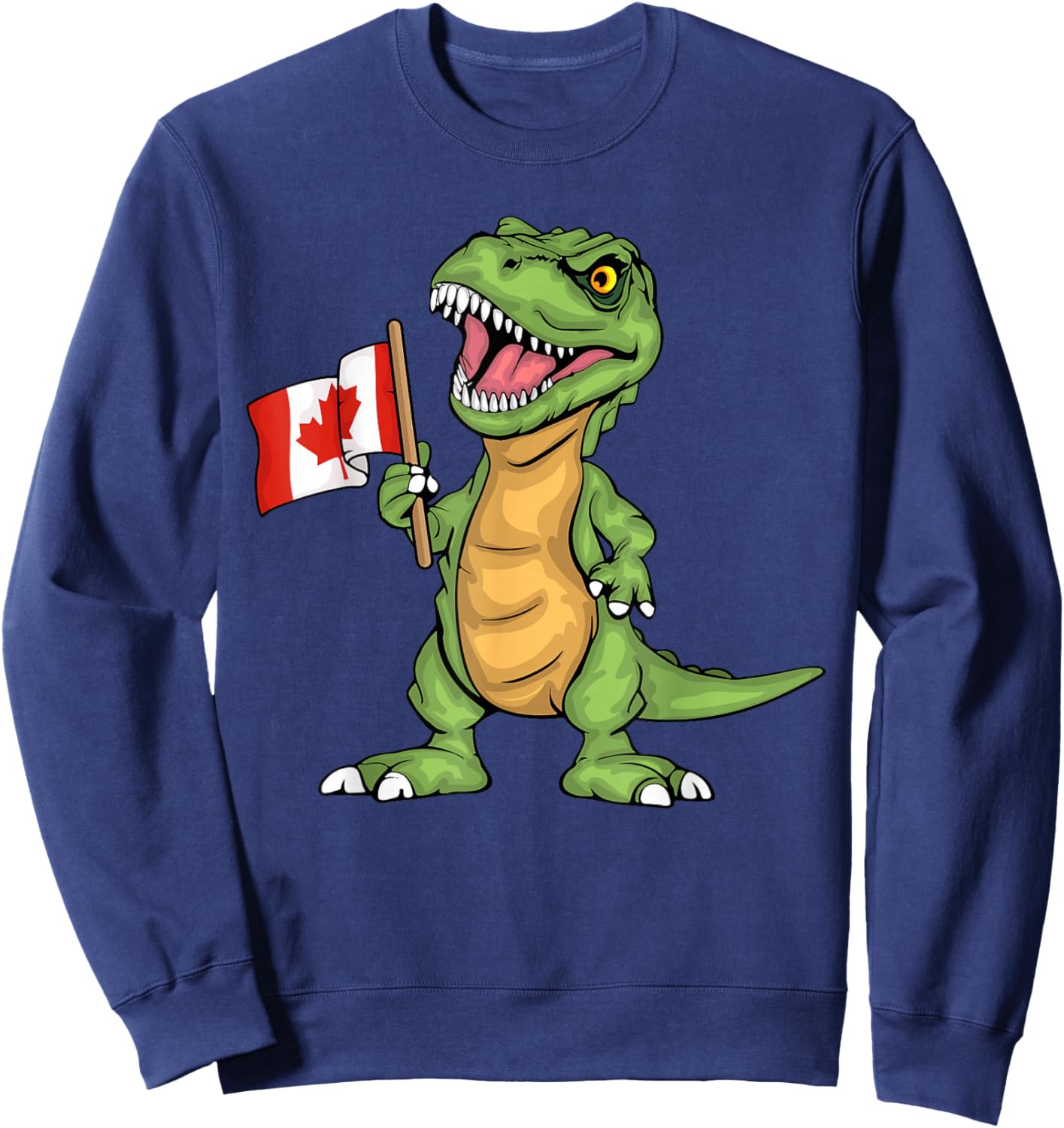 Canada Souvenir Kids Canadian Lover T-Rex Canada Sweatshirt - Sweatshirt | Navy