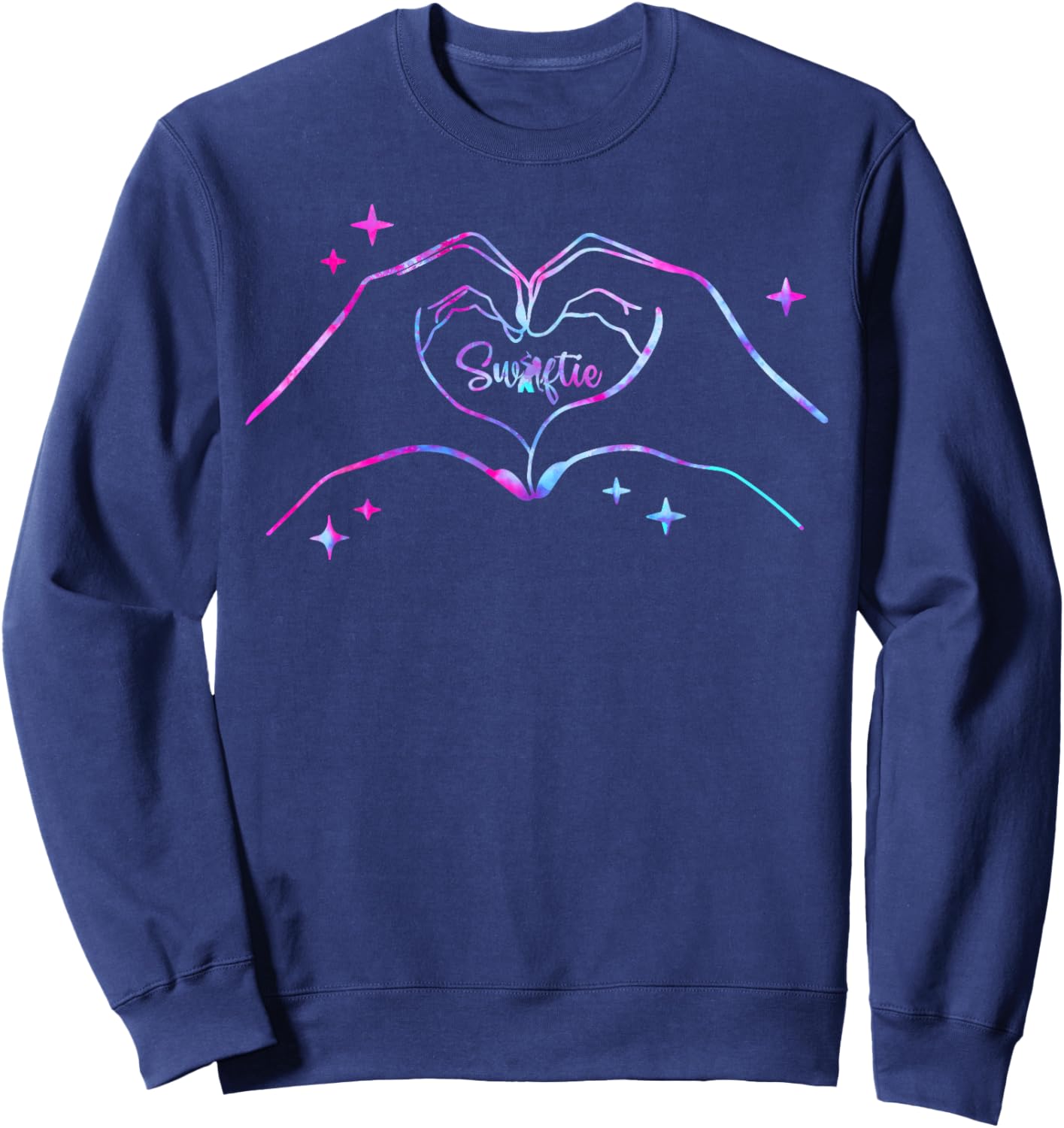 Girl Taylor First Name Women 80's Pink Lover Sweatshirt - Sweatshirt | Navy