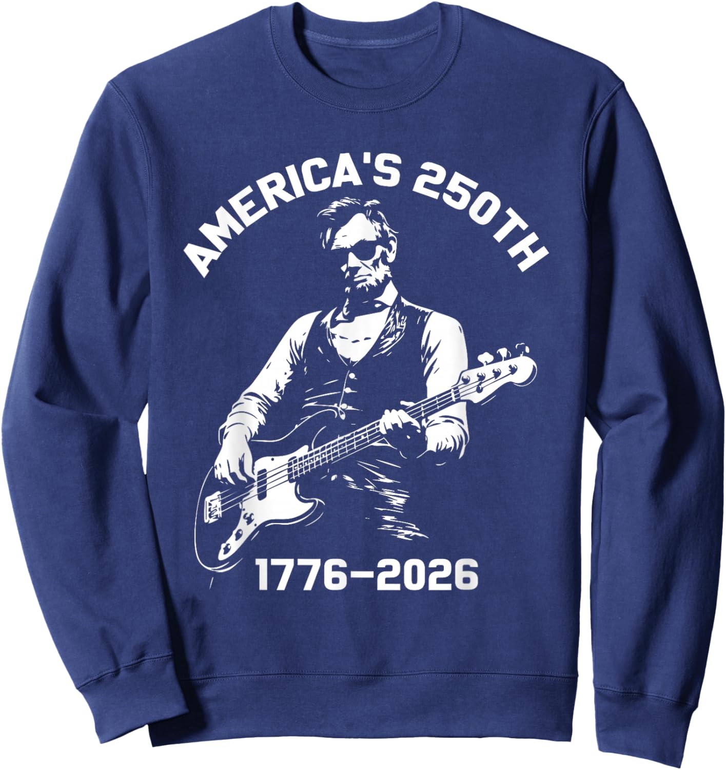 Vintage 250 Years of American 250th Anniversary 1776 2026 Sweatshirt - Sweatshirt | Navy