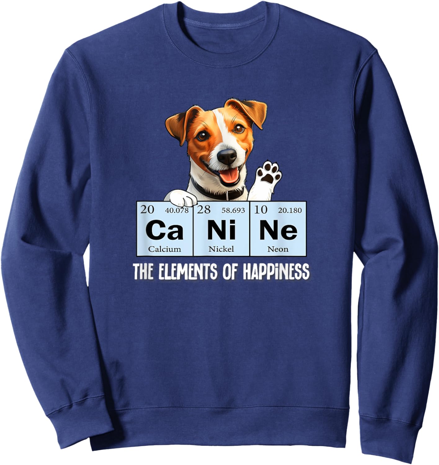 Elements of Happiness Canine JRT Dog Lover Jack Russell Sweatshirt - Sweatshirt | Navy