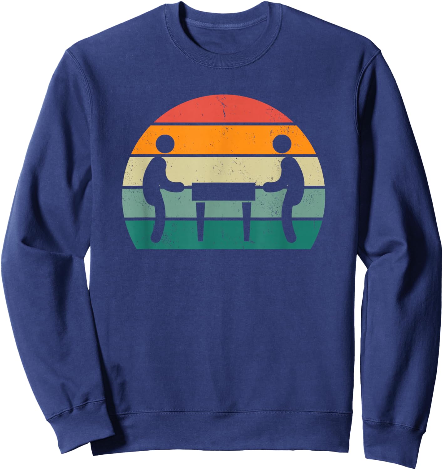 Retro Foosball Player Amateur Foosball Sweatshirt - Sweatshirt | Navy