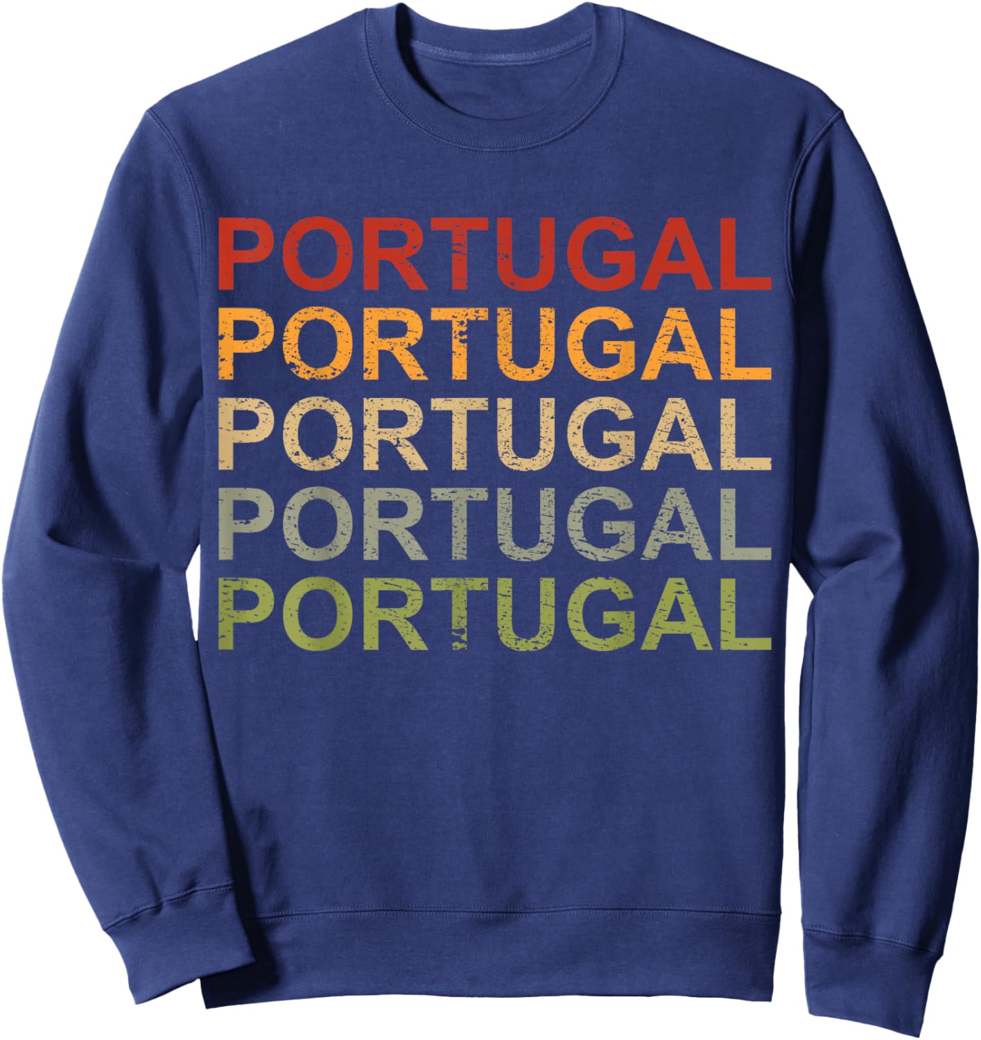 Retro Portugal Vacation, Portugal Travel, Portugal Sweatshirt - Sweatshirt | Navy