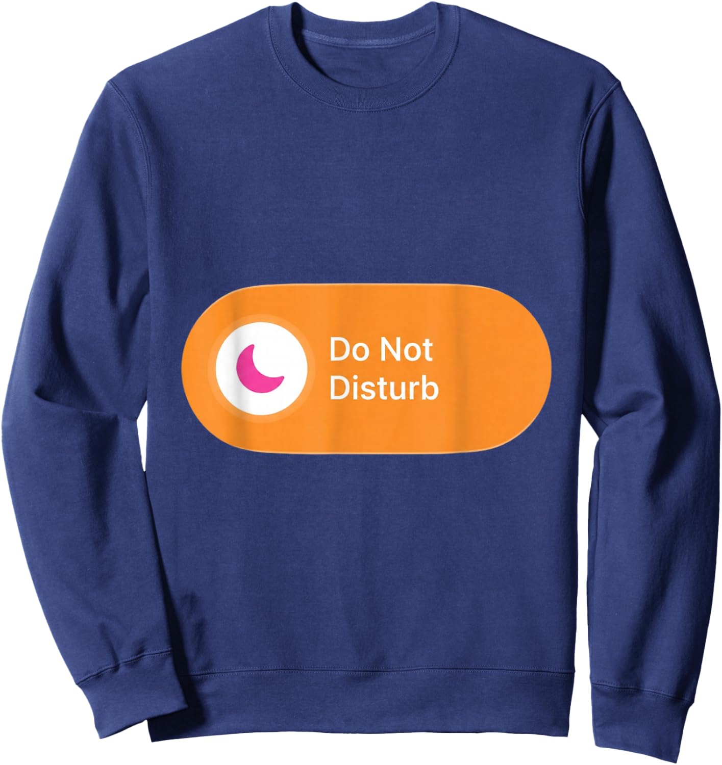 Do Not Disturb - Orange Alert UI Graphic Sweatshirt - Sweatshirt | Navy