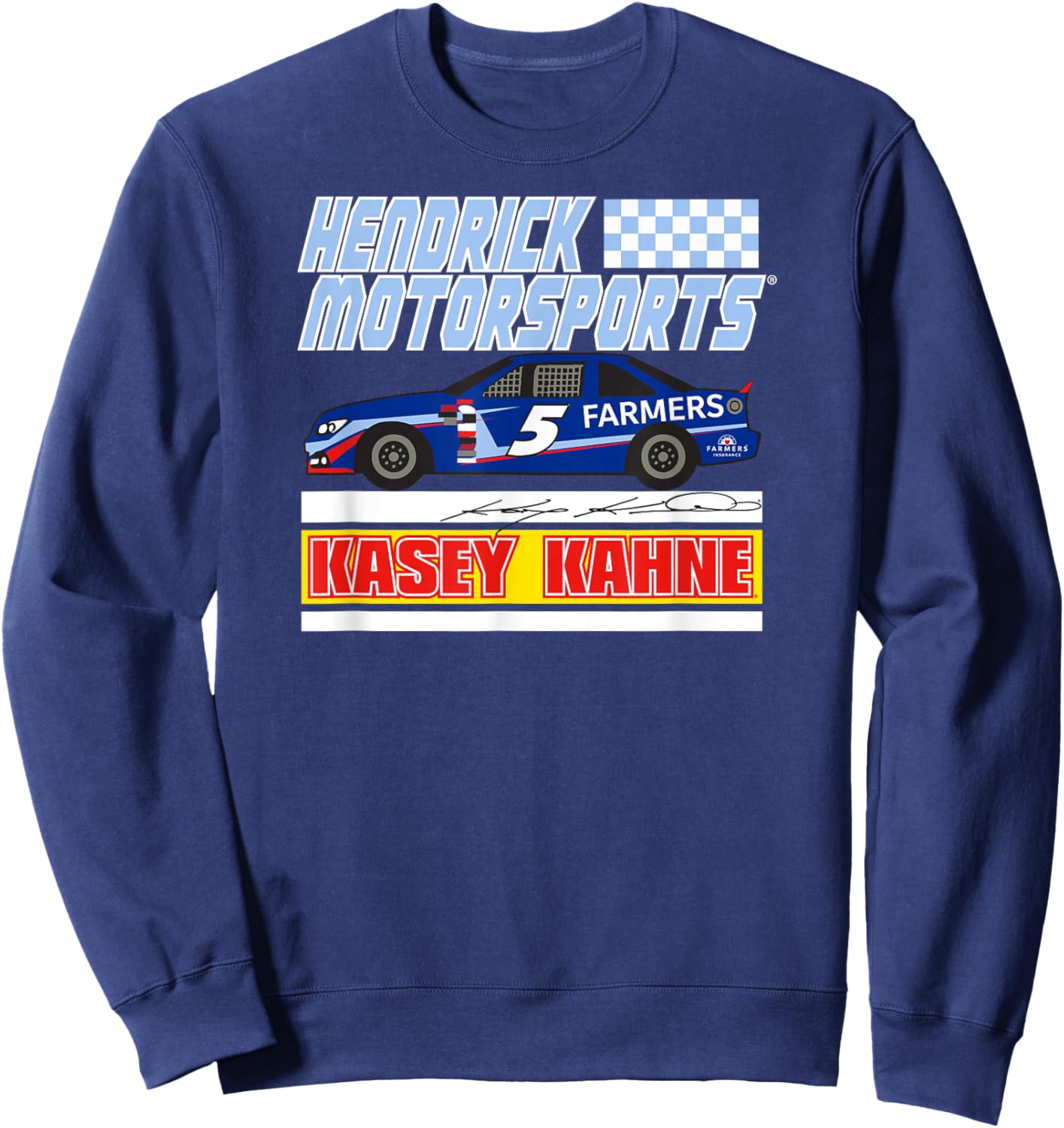 Hendrick Motorsports Kasey Kahne 5 Signature Navy Sweatshirt - Sweatshirt | Navy