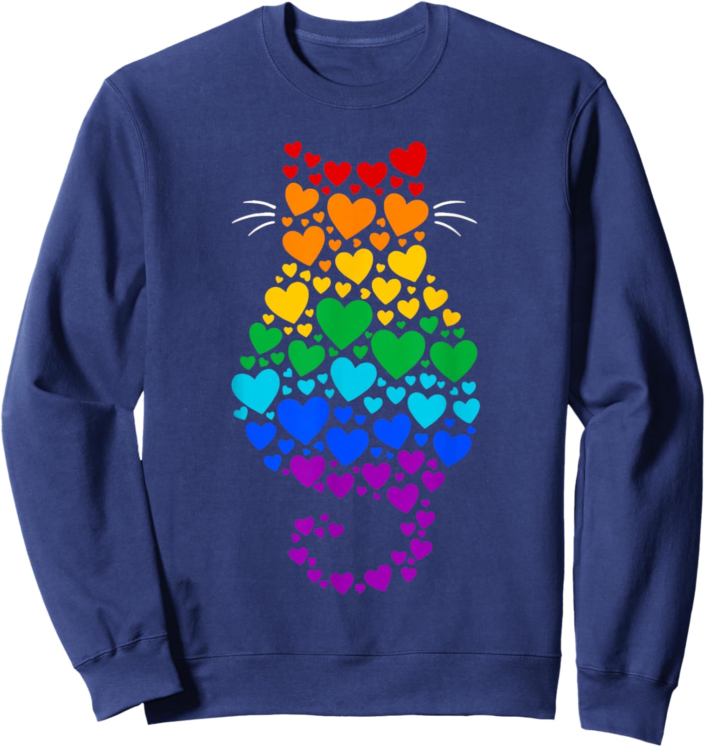 Mois de la fierté LGBTQ des Chats Sweatshirt - Sweatshirt | Navy