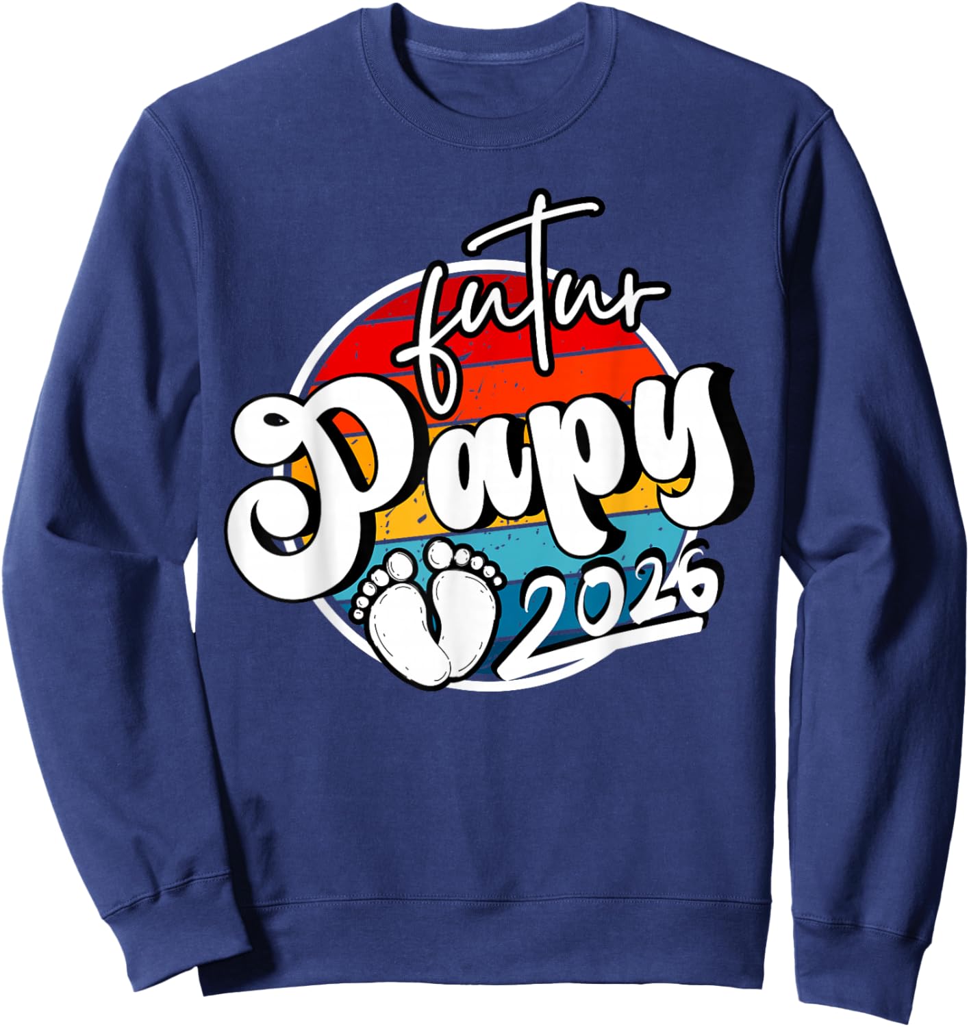 Man Announcement Pregnancy Grand Parents, Gift Future Grandpa 2026 Sweatshirt - Sweatshirt | Navy
