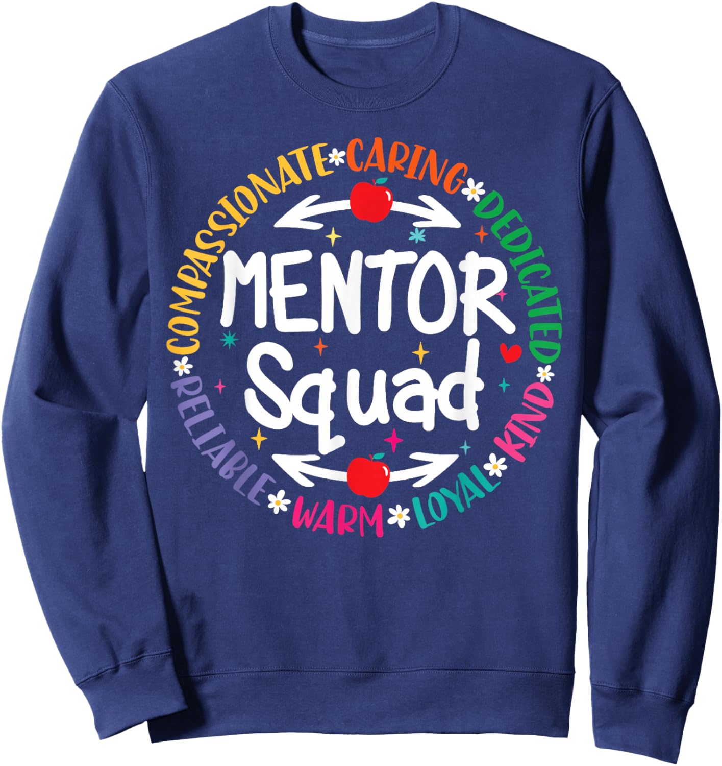 Mentor Teacher Inspire Influence Coach Back To School Team Sweatshirt - Sweatshirt | Navy