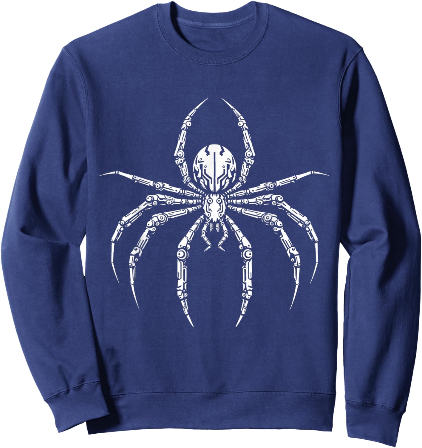 Spider Tarantula Robotics Bio Mechanical Sci-Fi Cyberpunk Sweatshirt - Sweatshirt | Navy