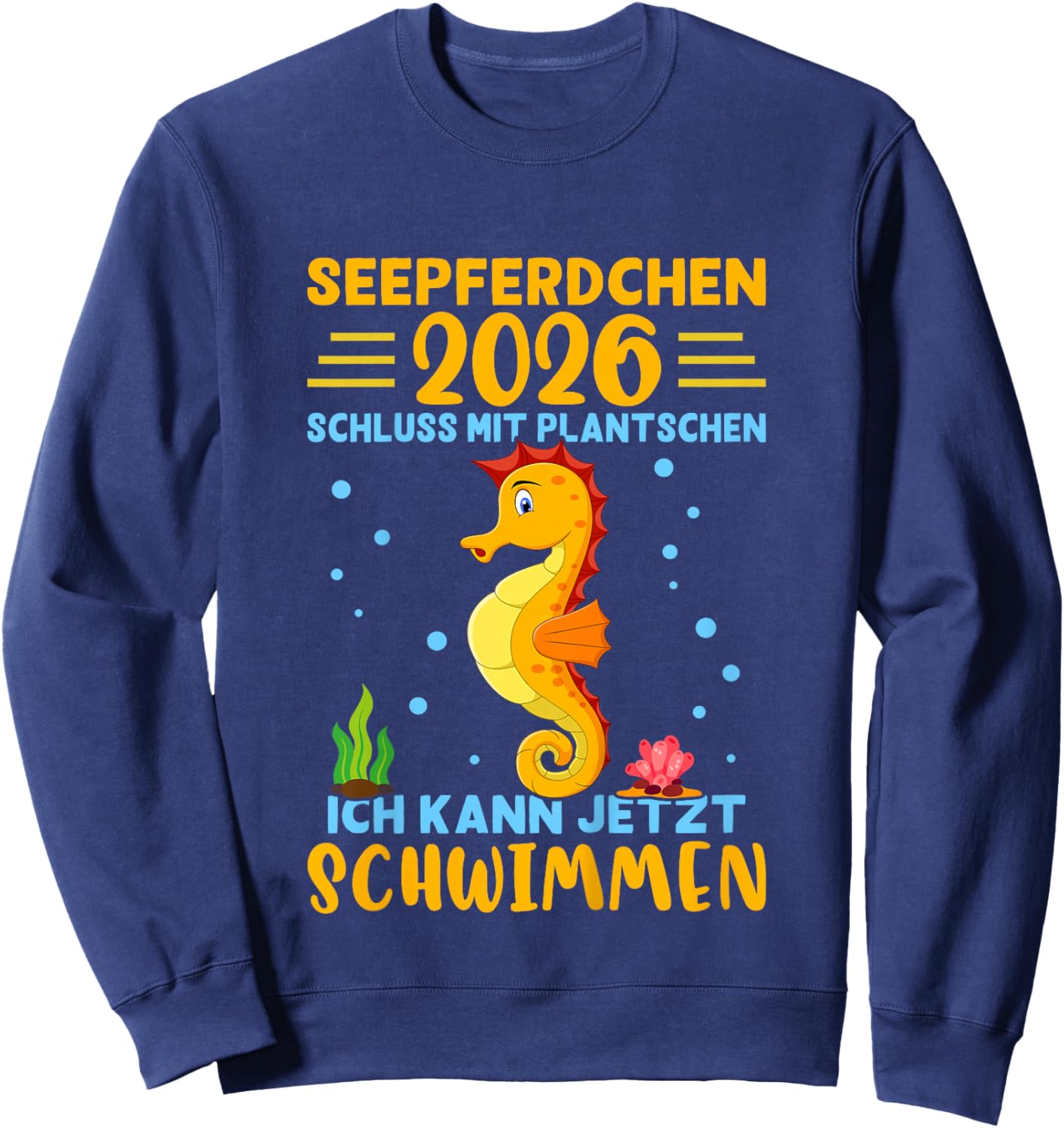 Seahorse 2026 Early Swimmer Badge Sweatshirt - Sweatshirt | Navy