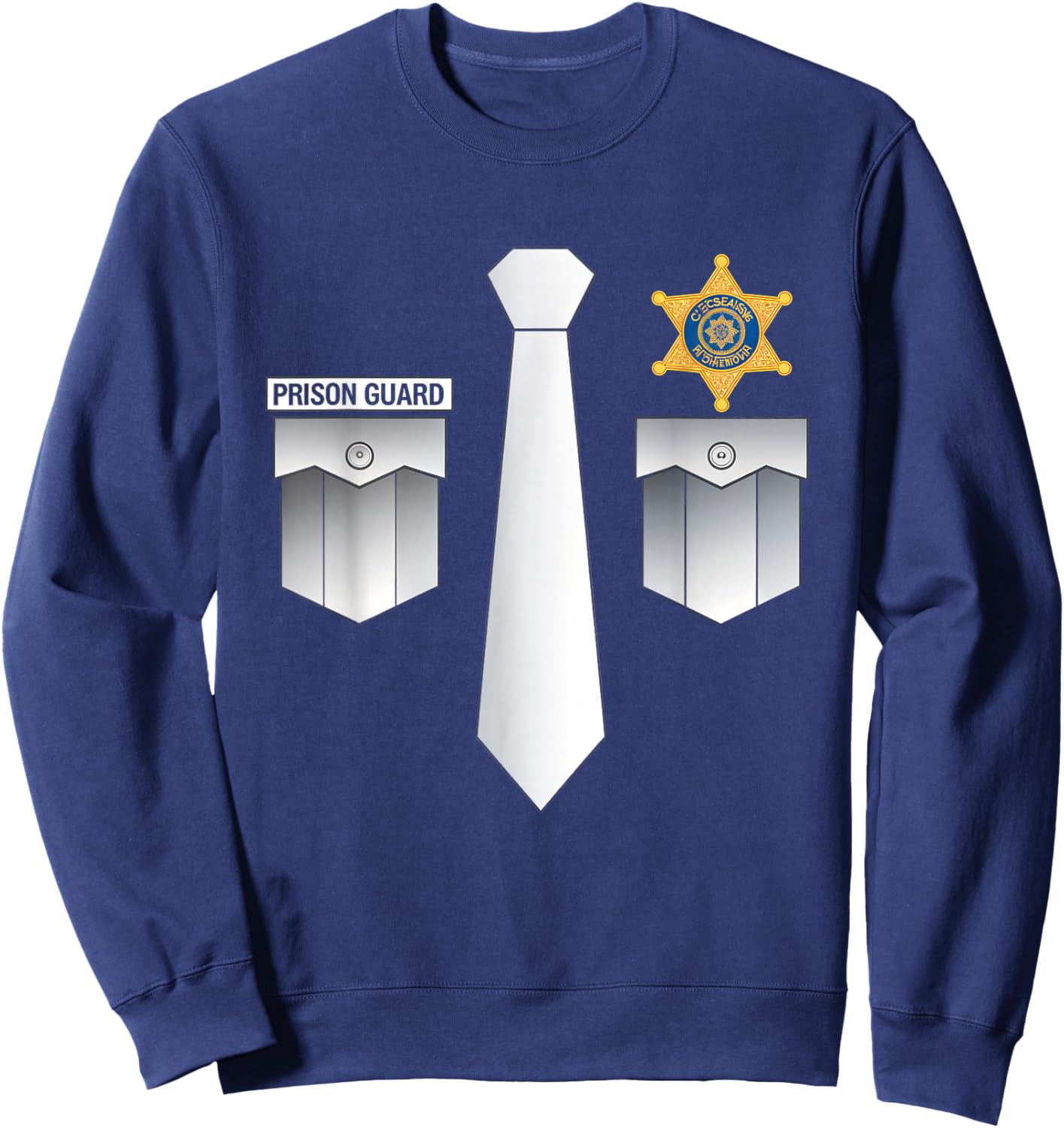 Prison Guard Police Correctional Officer Uniform Guard Sweatshirt - Sweatshirt | Navy