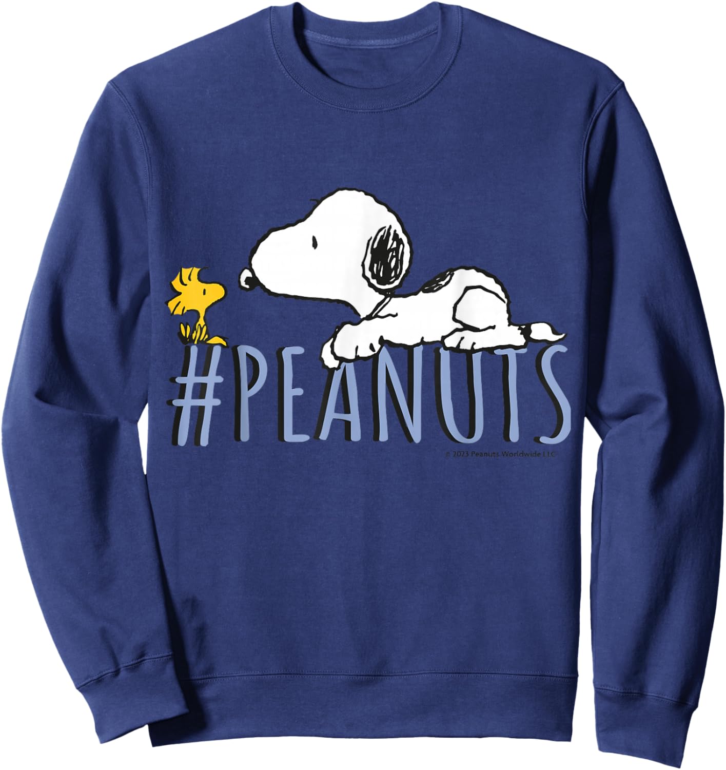 Peanuts - Snoopy Woodstock Character , black, S Sweatshirt - Sweatshirt | Navy