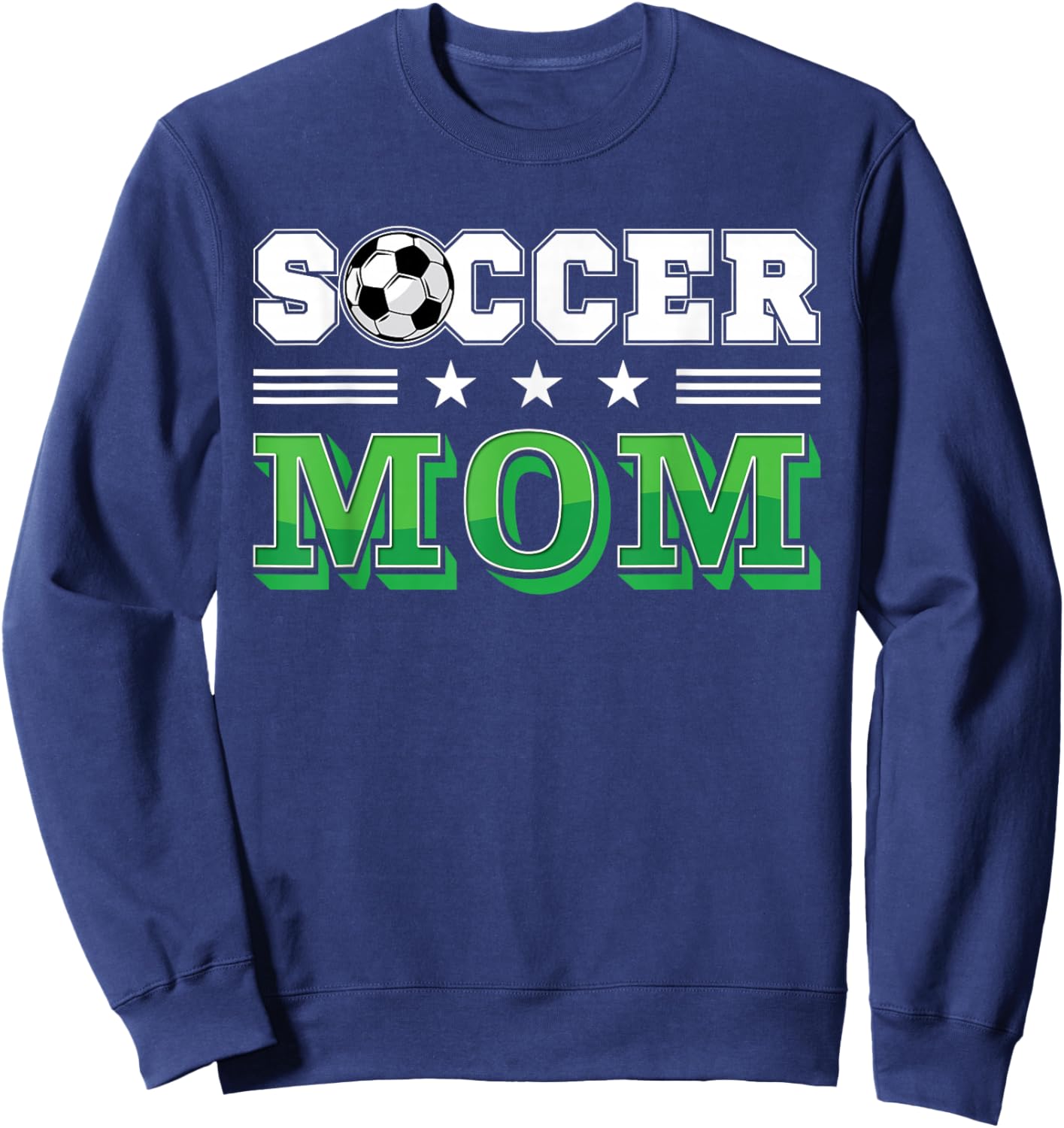 Soccer Mom Mother Family Matching Birthday Team Supporter Sweatshirt - Sweatshirt | Navy