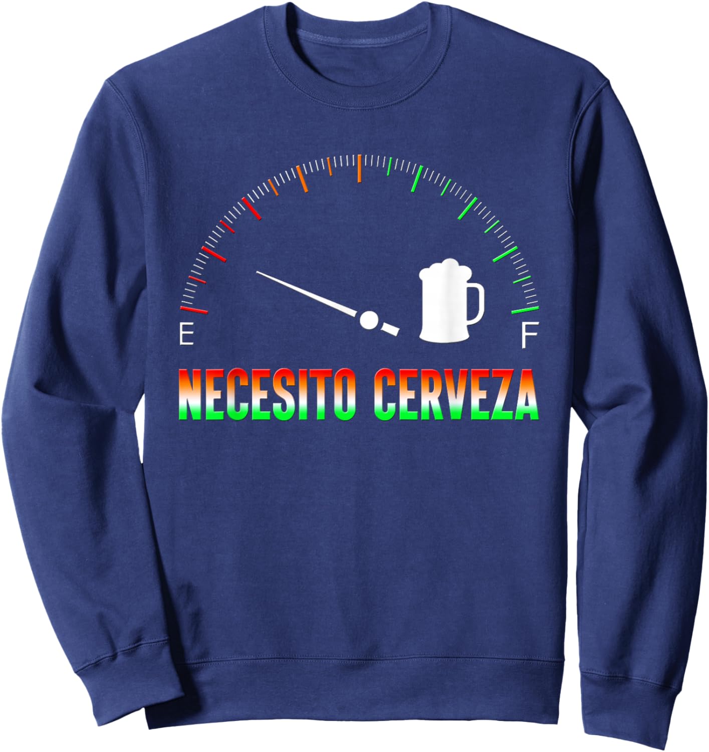 Necesito Cerveza Shirt - Cerveza Sweatshirt - Sweatshirt | Navy