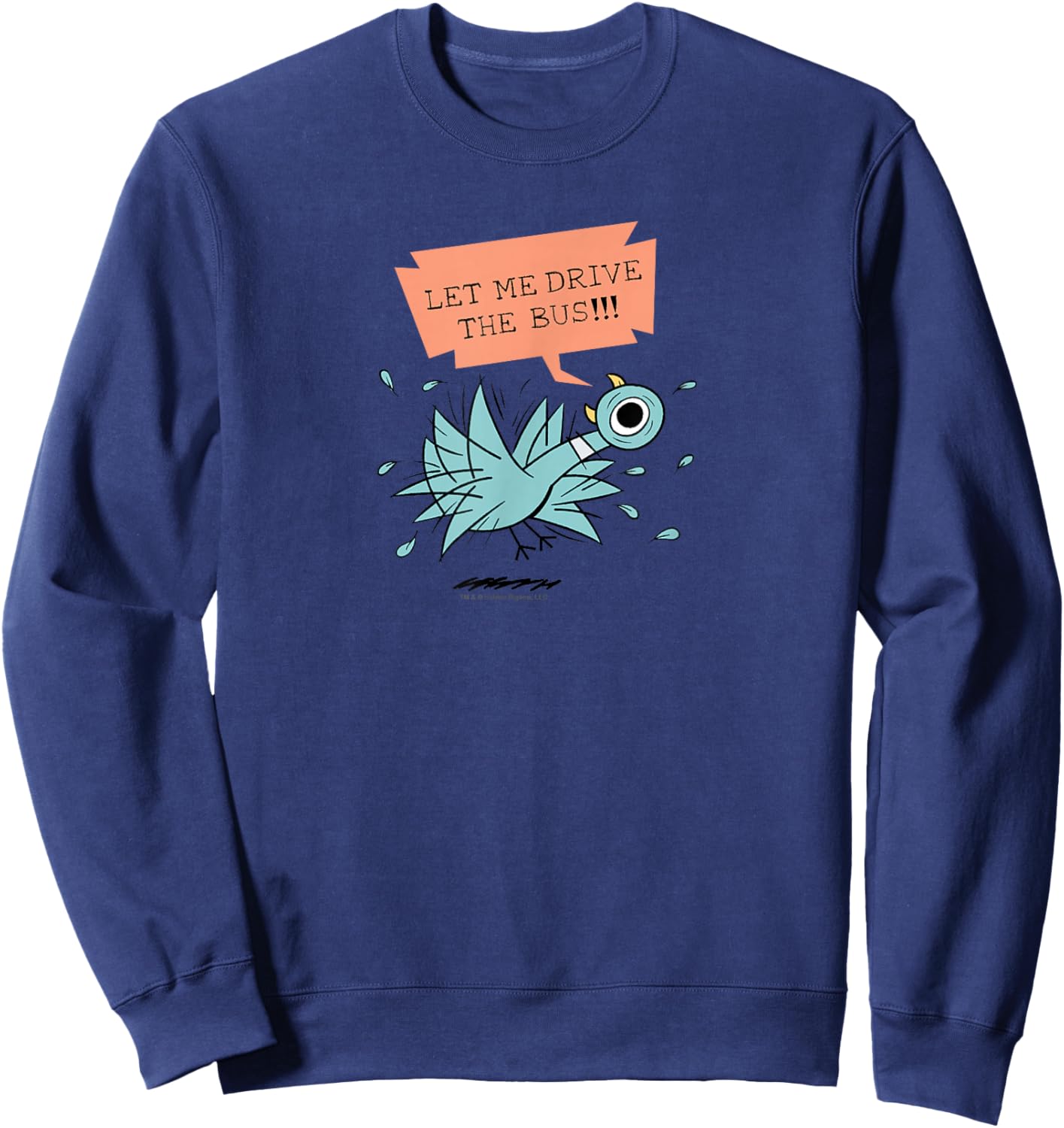 The Pigeon Let Me Drive The Bus Sweatshirt - Sweatshirt | Navy