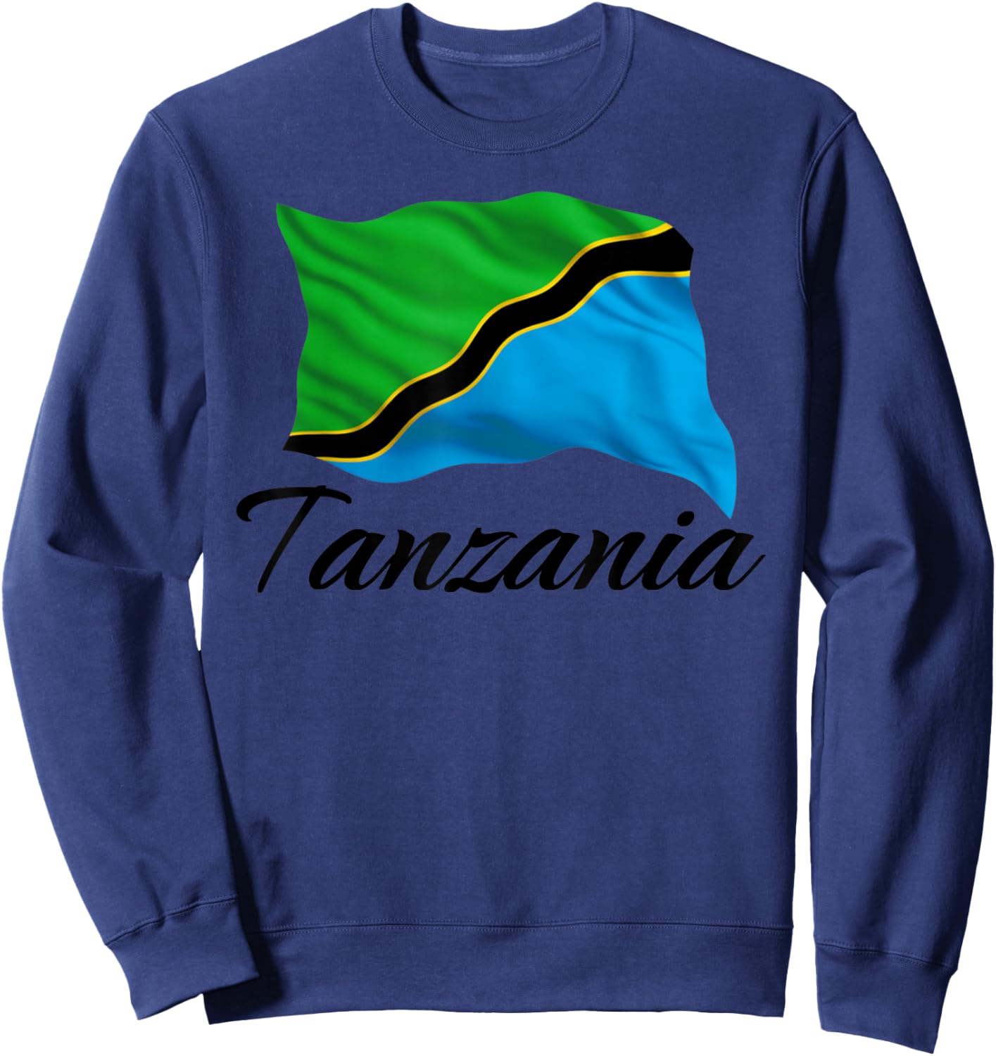 Tanzanian Flag African Patriotic , Women, Children Tanzania Sweatshirt - Sweatshirt | Navy