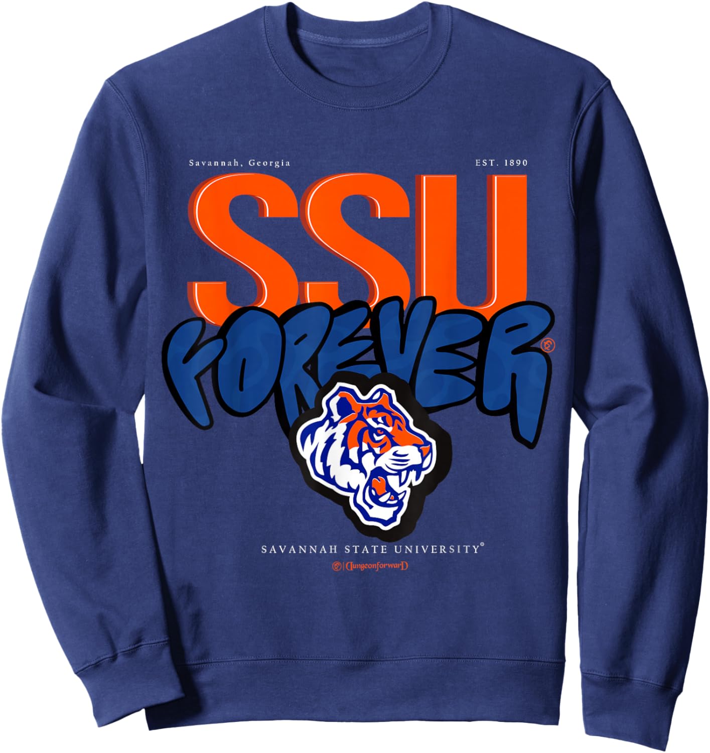 The Yard Essentials - Savannah State University - Forever Sweatshirt - Sweatshirt | Navy
