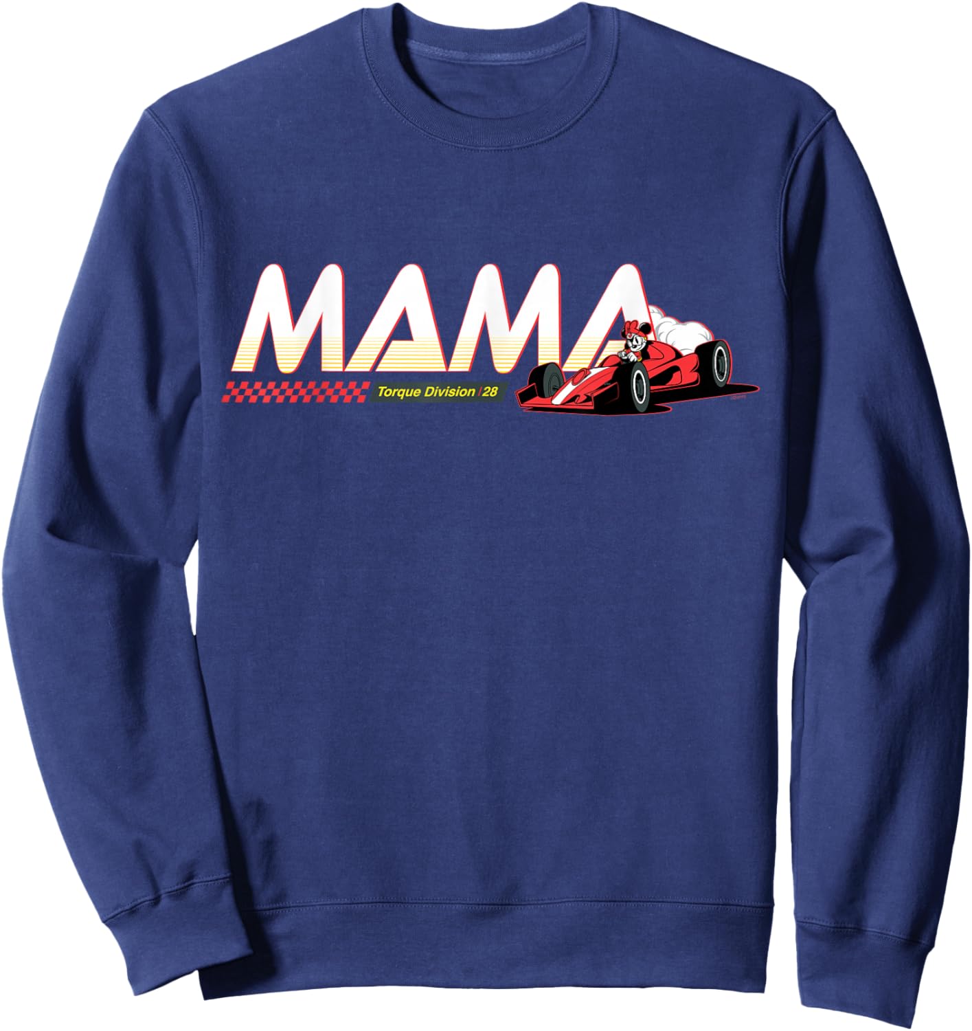 Disney Racing Mama Family Trip Race Car Vacation Matching Sweatshirt - Sweatshirt | Navy