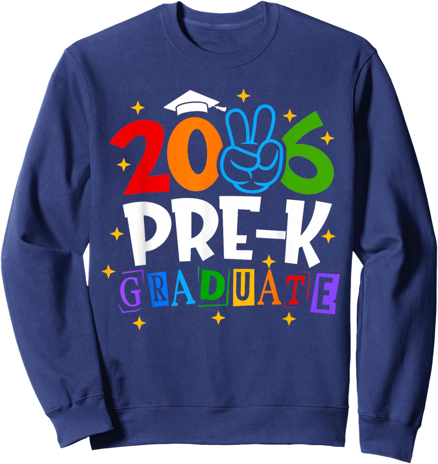 Pre-K Graduate 2026 Preschool Graduation Class of 2026 Kids Sweatshirt - Sweatshirt | Navy