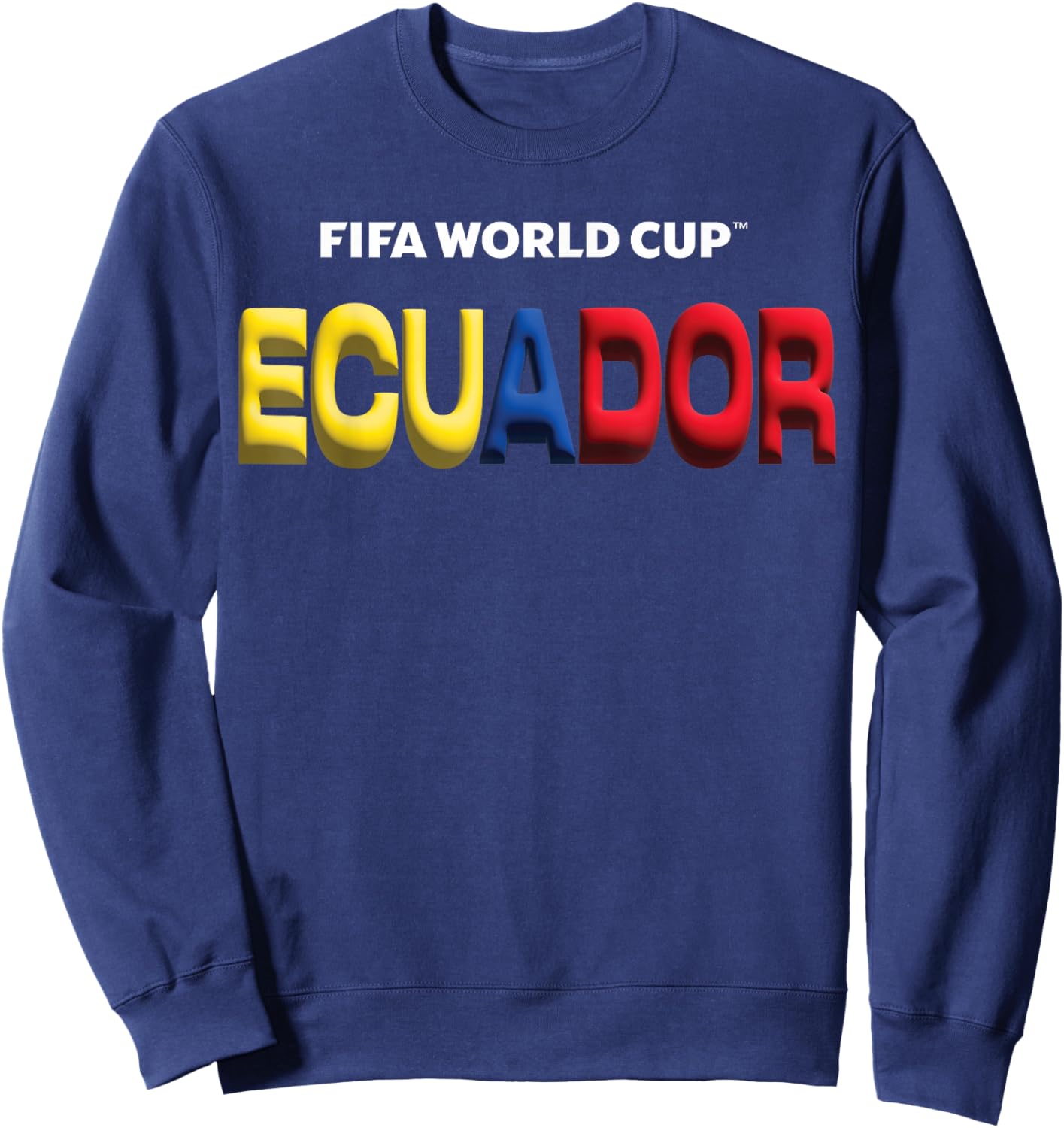 FIFA World CUP26 Ecuador Bubble Color Sweatshirt - Sweatshirt | Navy