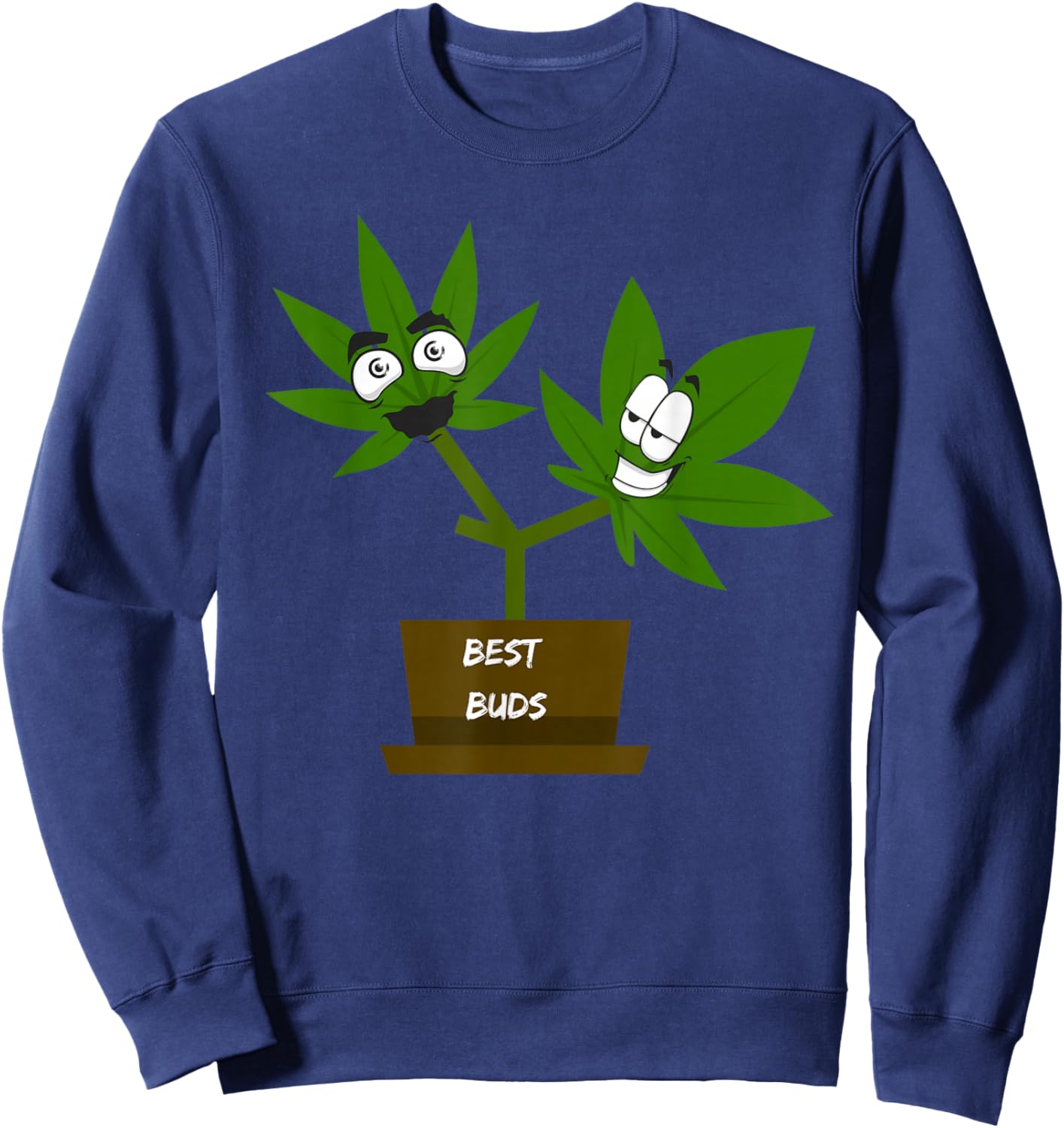 Funny Cannabis -Best Buds Sweatshirt - Sweatshirt | Navy