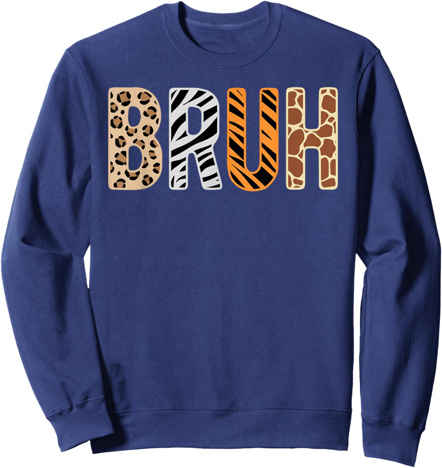 Bruh Zookeeper Safari Wildlife Animals Savanna Kids Costume Sweatshirt - Sweatshirt | Navy