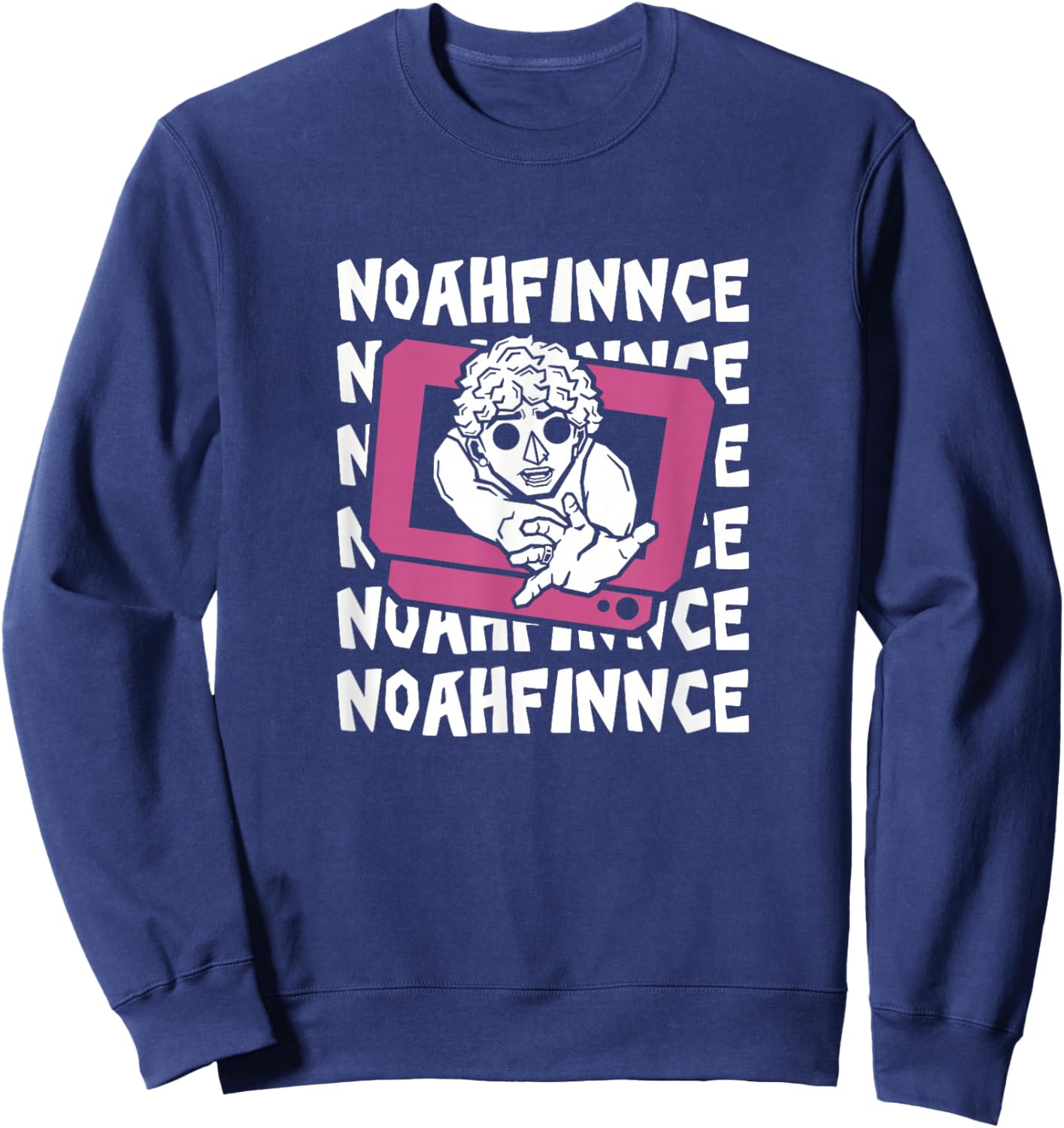 Noahfinnce Growing Up on the Internet Sweatshirt - Sweatshirt | Navy