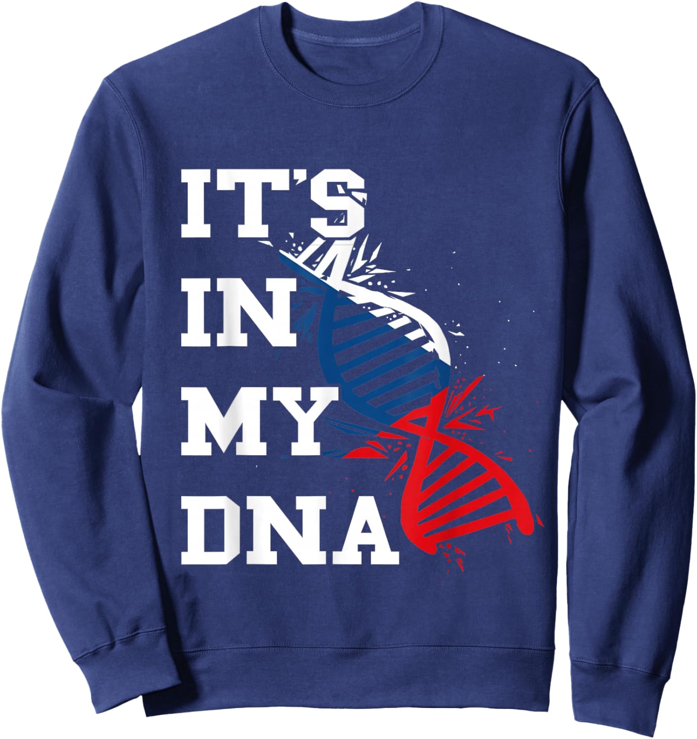Tschechische Republik Flagge It's In My DNA Czech Flag Czech Pride Sweatshirt - Sweatshirt | Navy