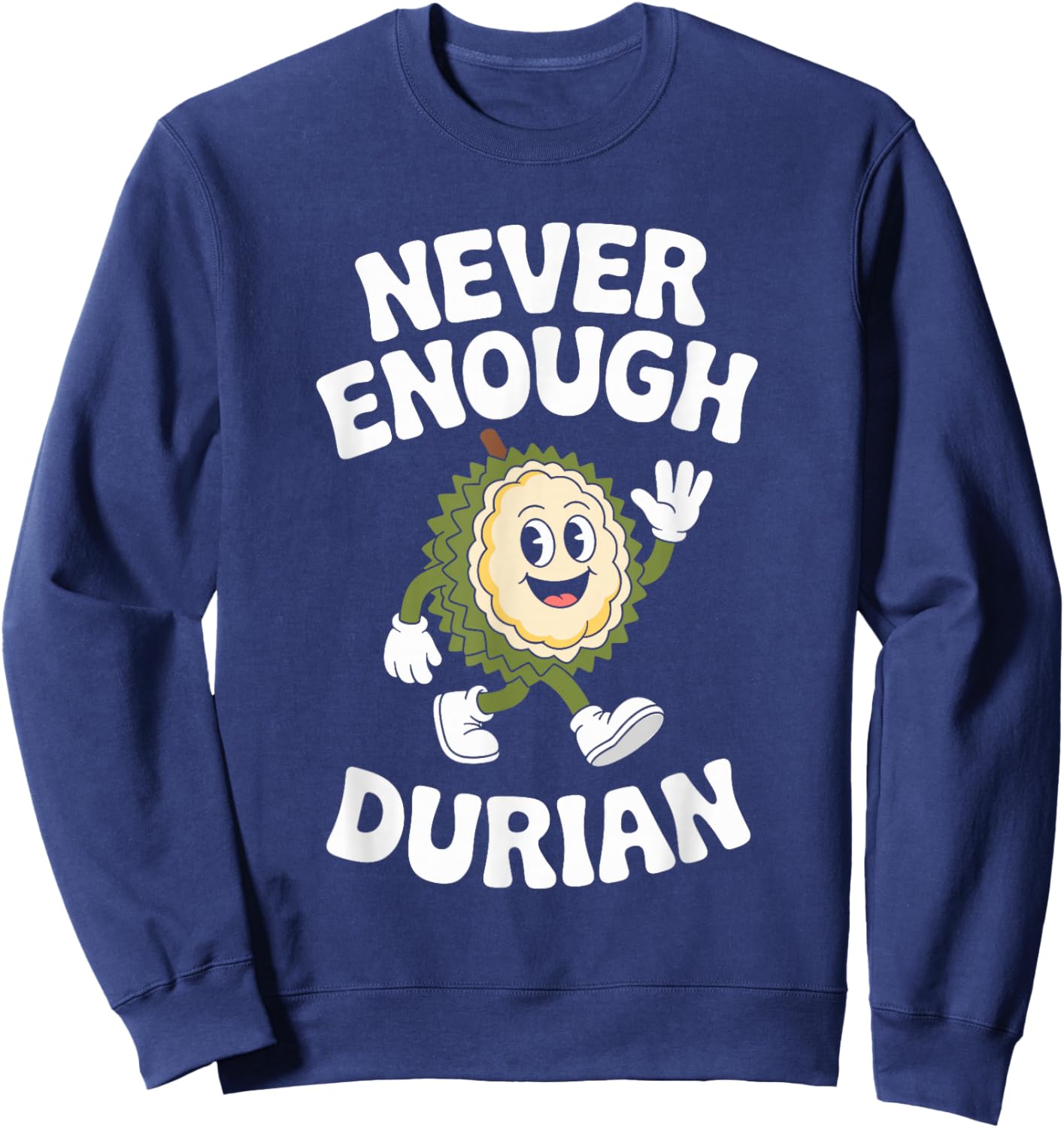 Funny Durian Retro Sweatshirt - Sweatshirt | Navy