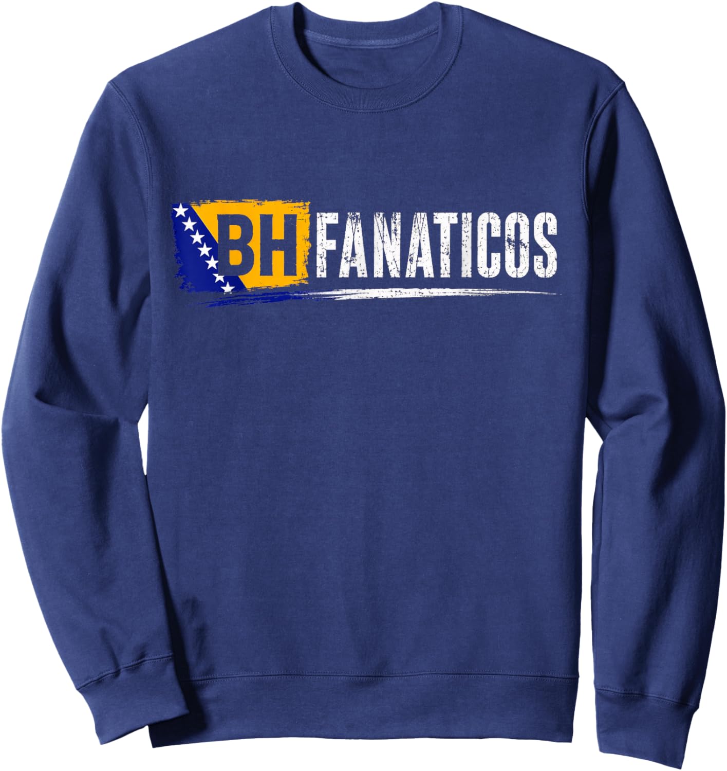BHFANATICOS Bosnien Bosna Hercegowina Fan Culture Design Sweatshirt - Sweatshirt | Navy