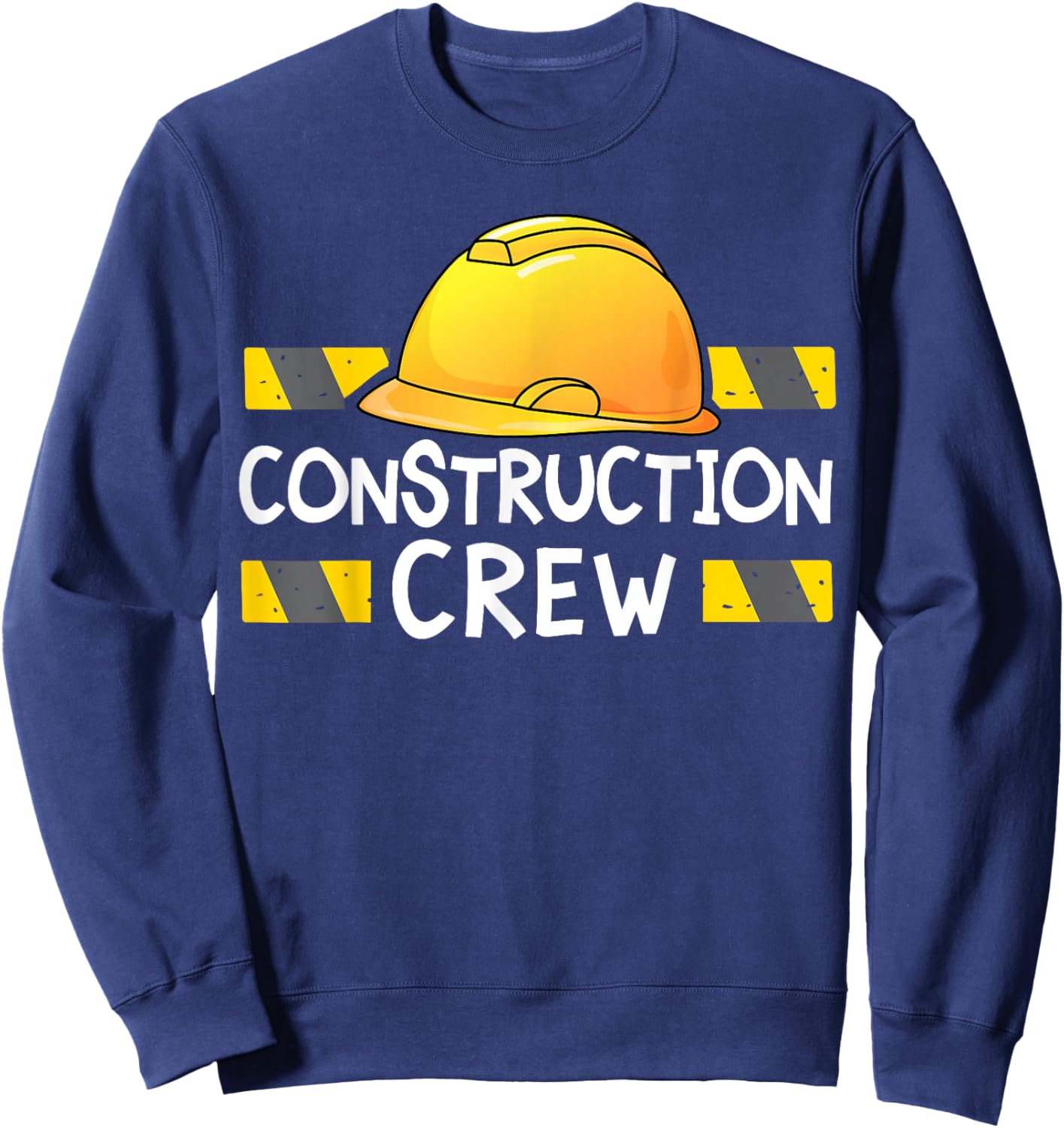 Boys Construction Crew Birthday Party Supplies Matching Sweatshirt - Sweatshirt | Navy