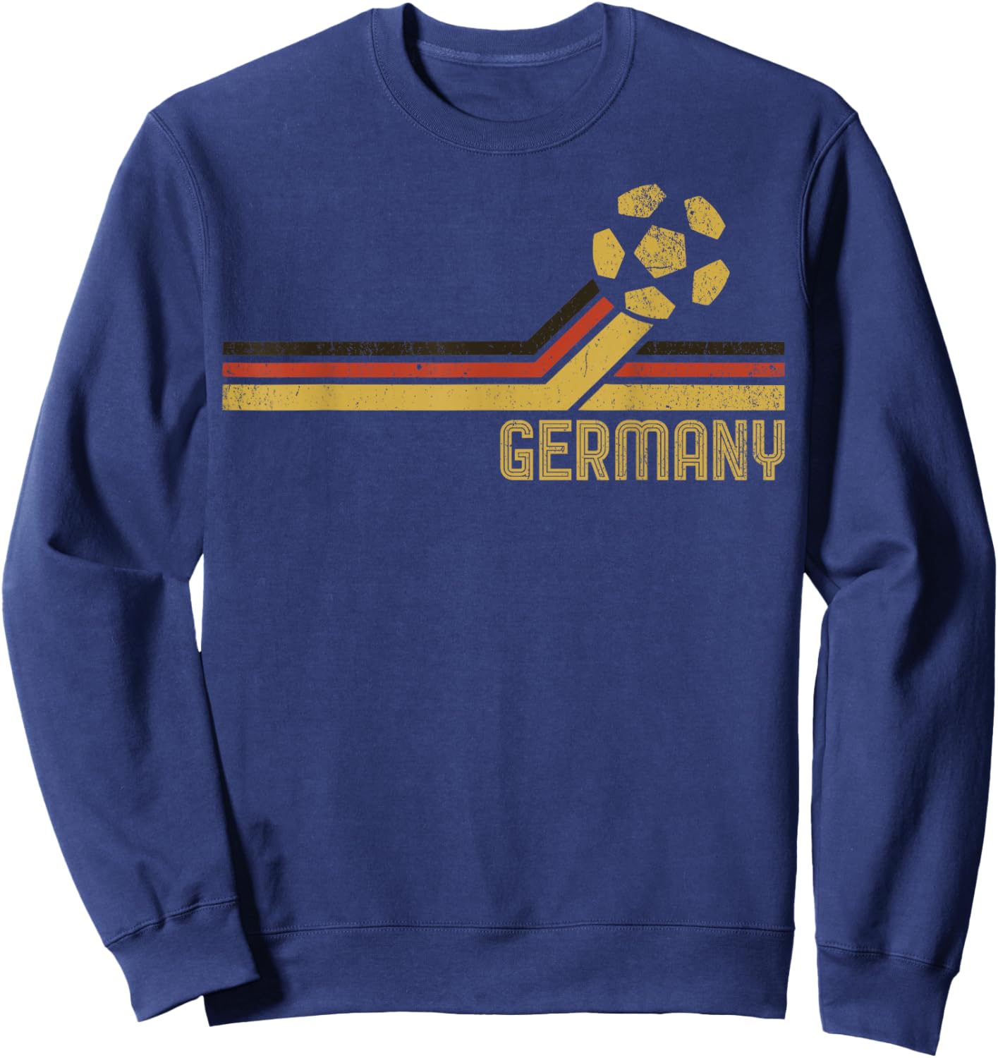 Deutschland Fußball 2026 Deutsche Fans Retro Vintage Sweatshirt - Sweatshirt | Navy