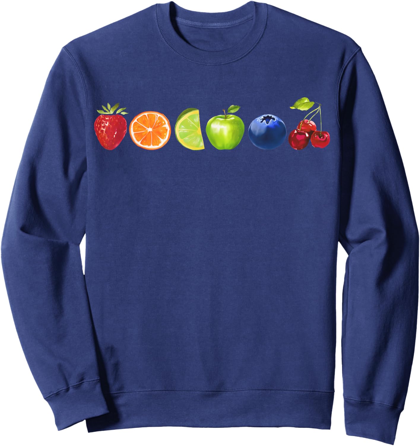 Fruit Rainbow Pride Lesbian Bisexual Trans Pride Month Sweatshirt - Sweatshirt | Navy