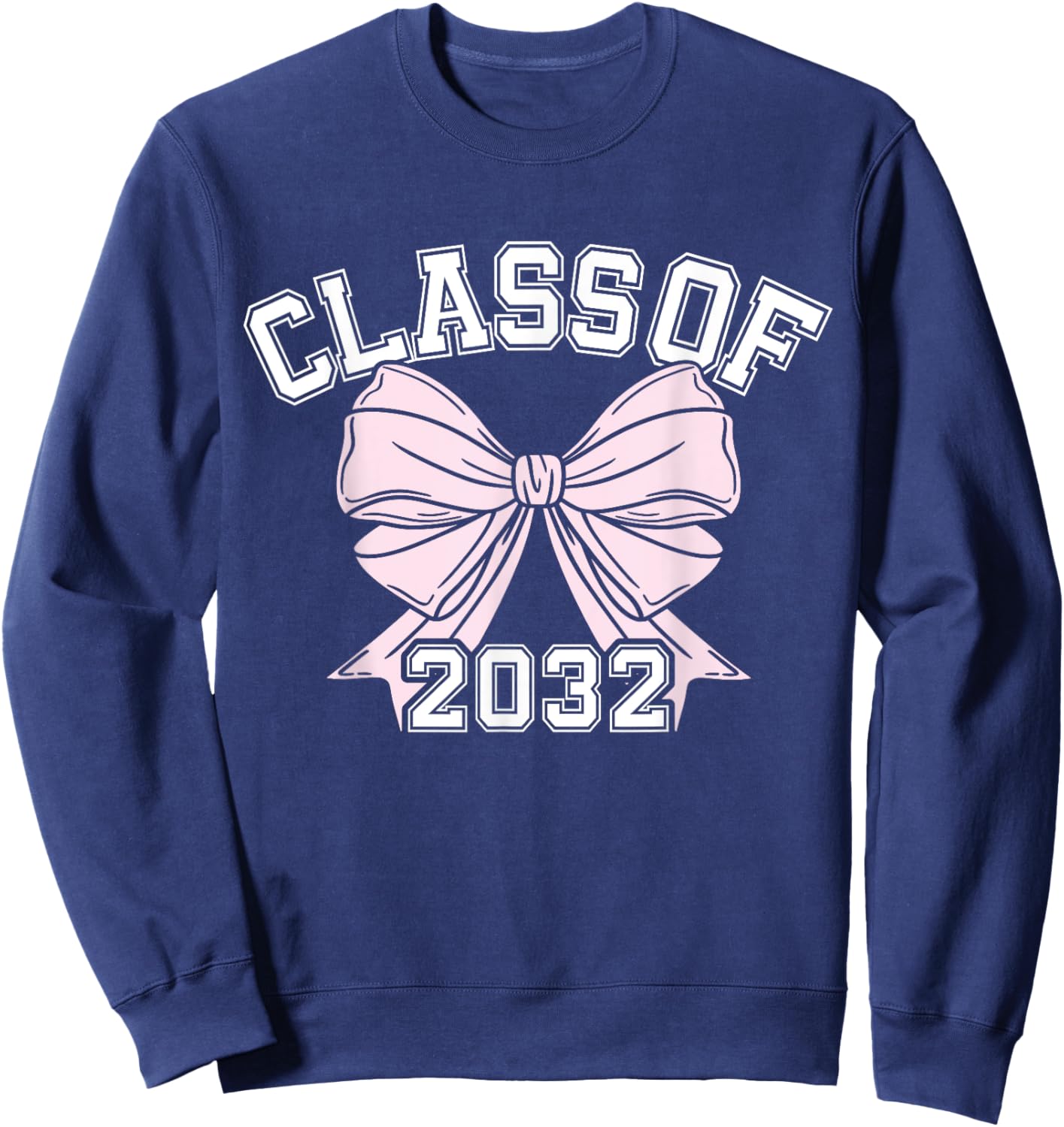Class Of 2032 Coquette Bow Class Of 2032 Sweatshirt - Sweatshirt | Navy