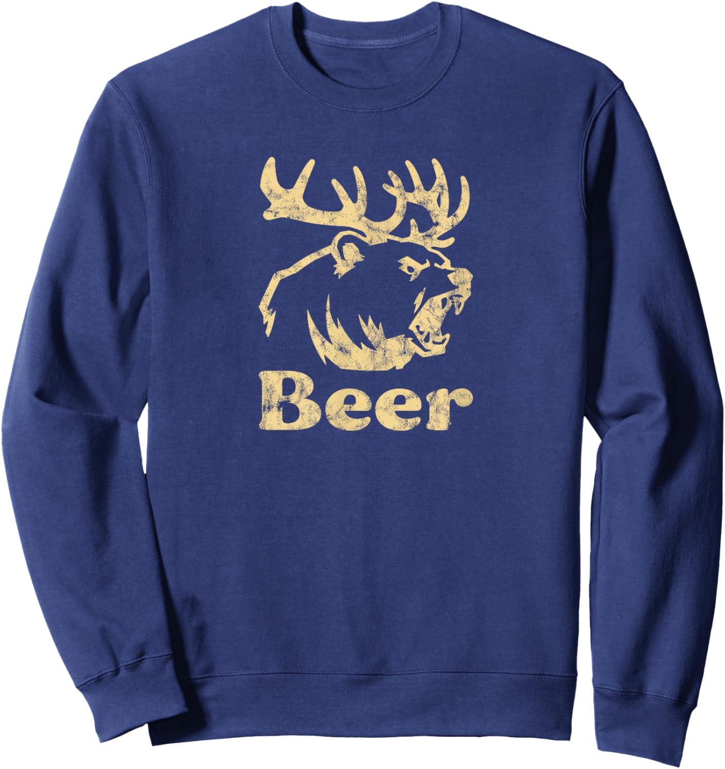 Bear Deer Beer Sweatshirt - Sweatshirt | Navy