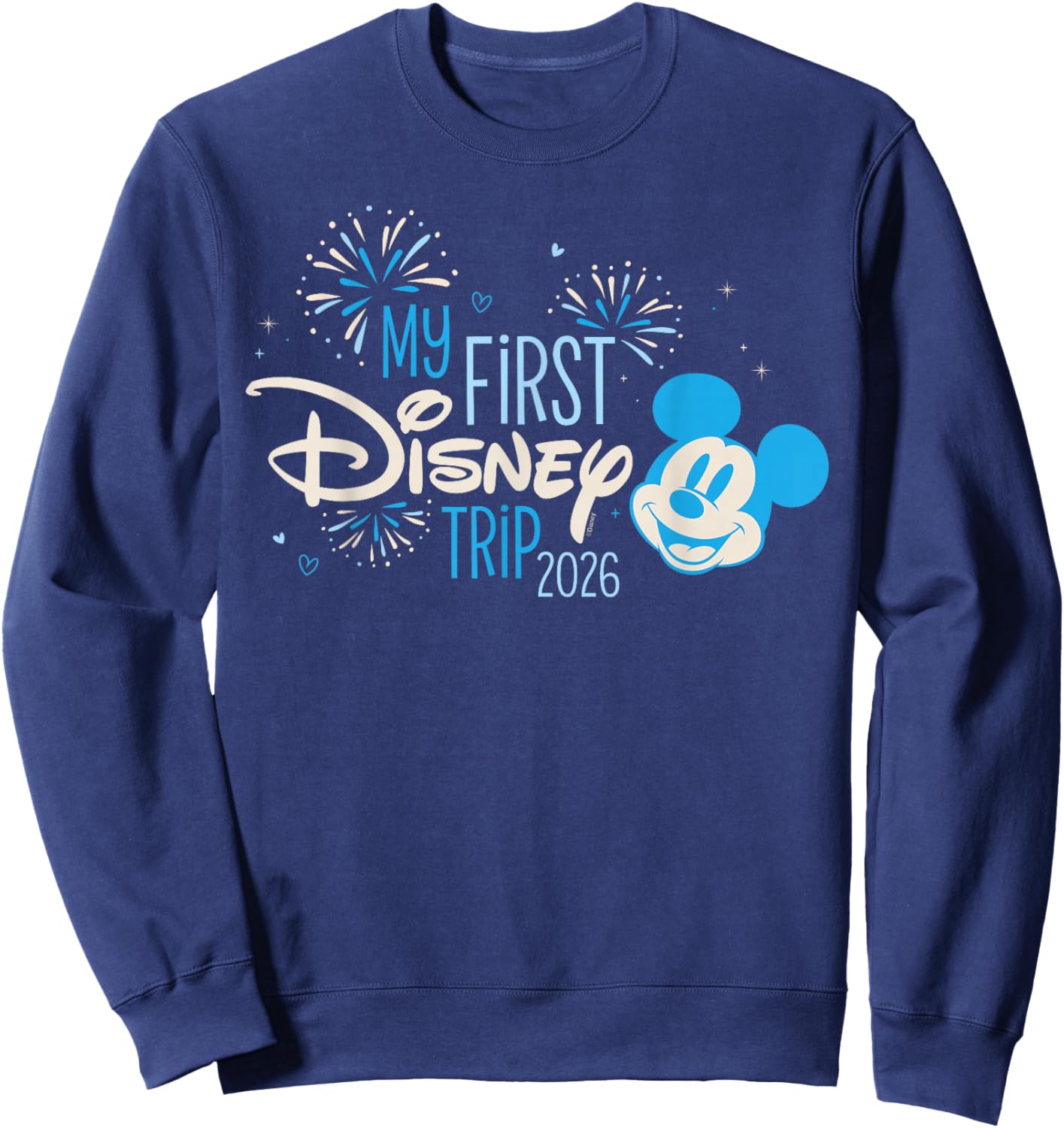 Disney Mickey Mouse "My First Disney Trip" 2026 Vacation Sweatshirt - Sweatshirt | Navy