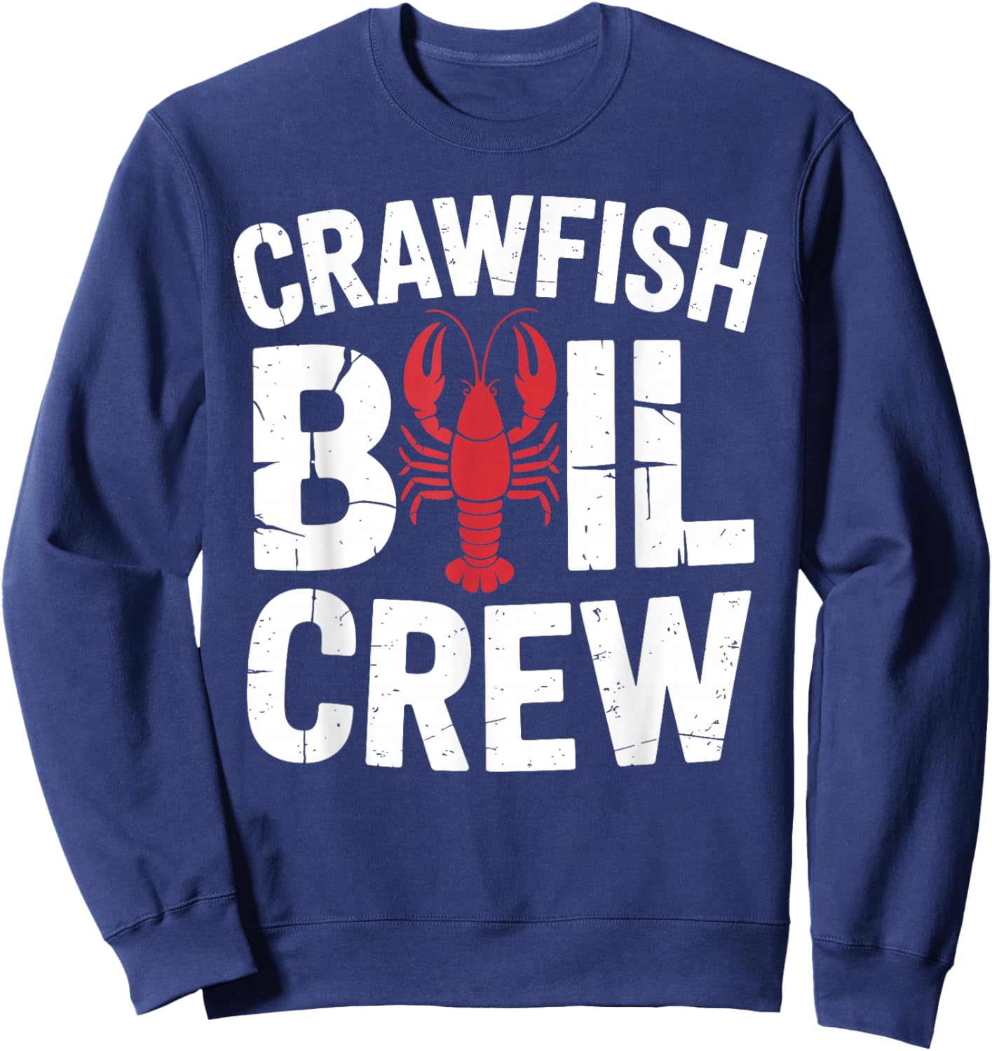 Best Crawfish Art Women Sea Crayfish Crawfish Boil Sweatshirt - Sweatshirt | Navy