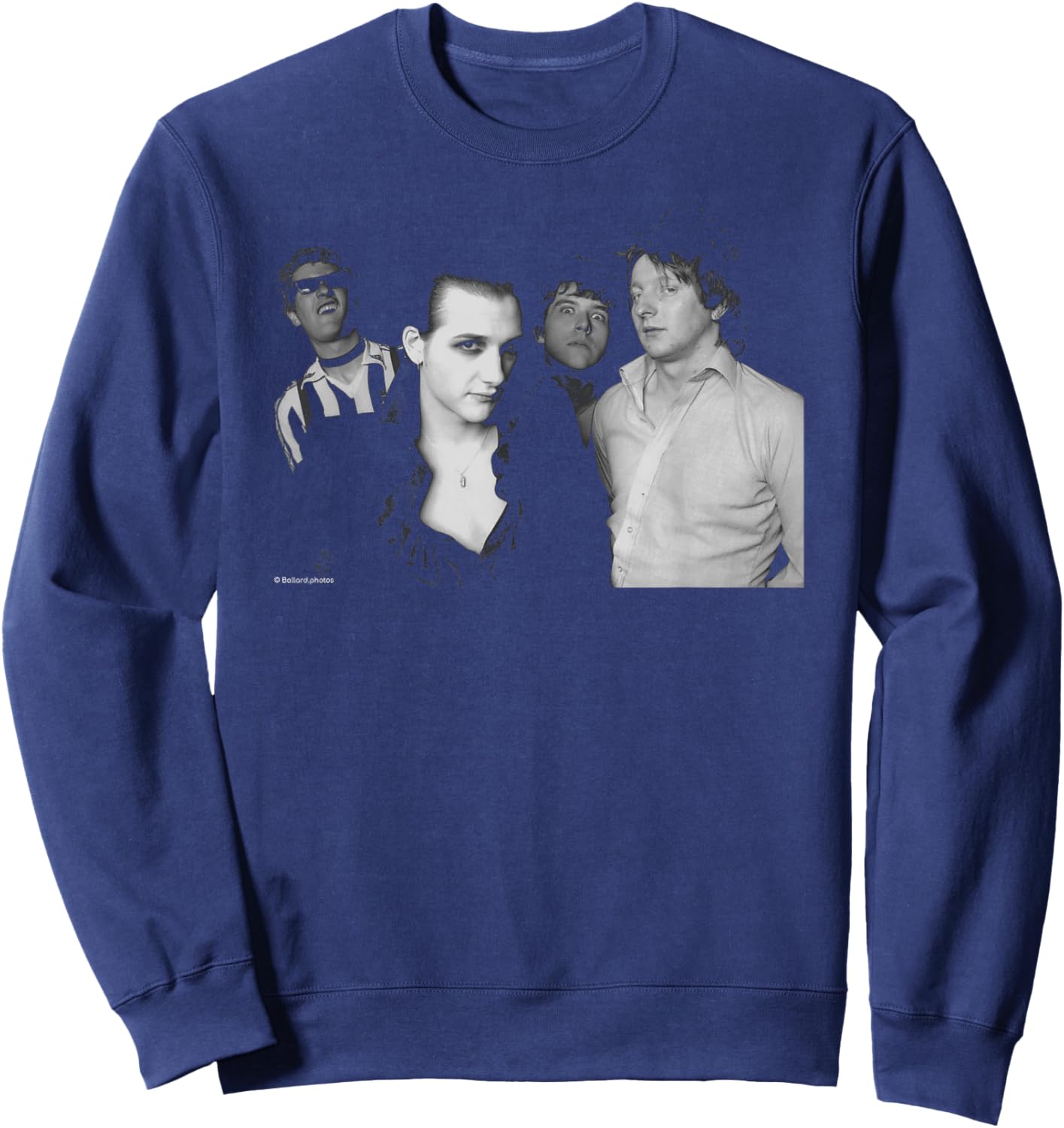 The Damned Rock Band Portrait By Allan Ballard Sweatshirt - Sweatshirt | Navy